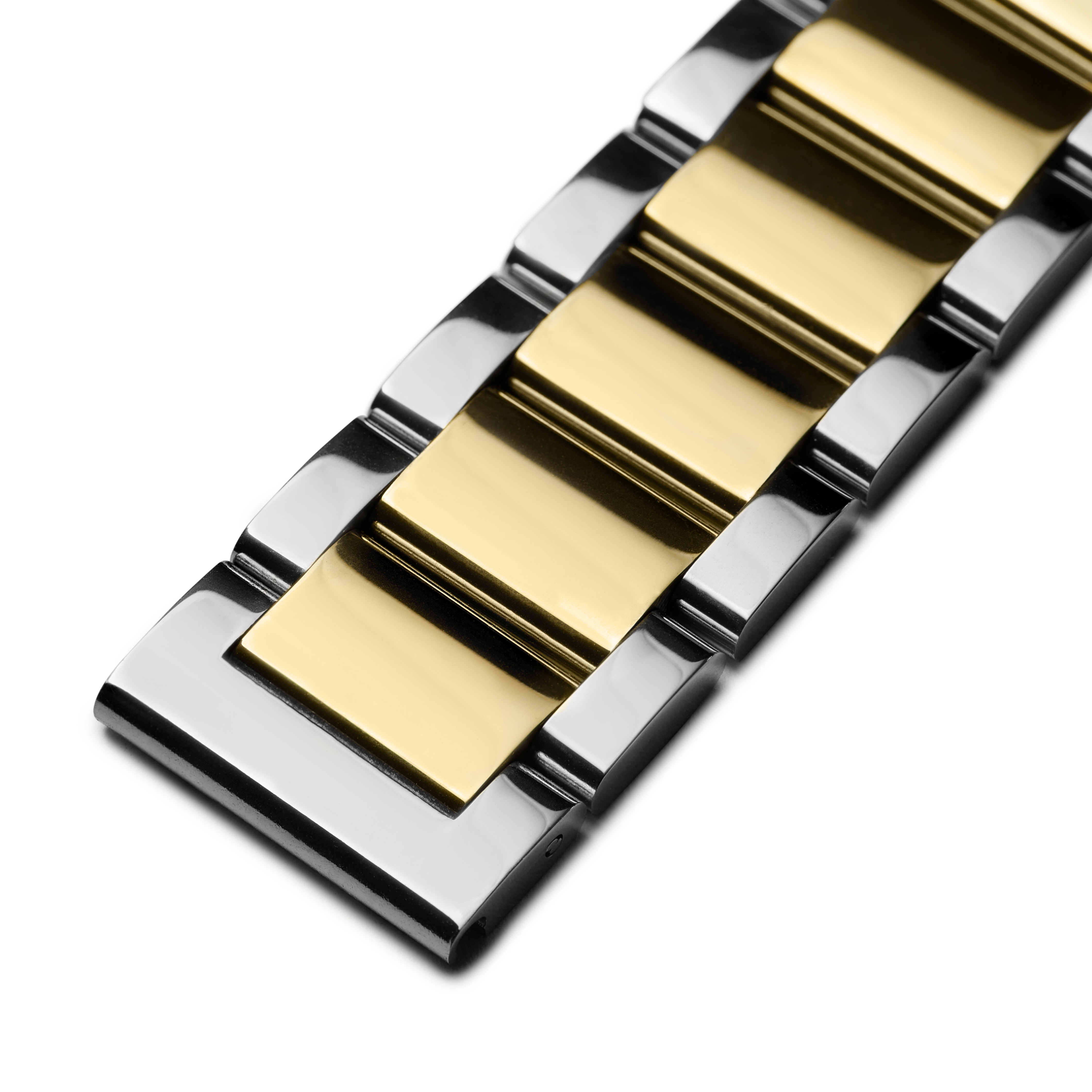 18mm Silver-Tone & Gold-Tone Stainless Steel Watch Strap – Quick Release - 6