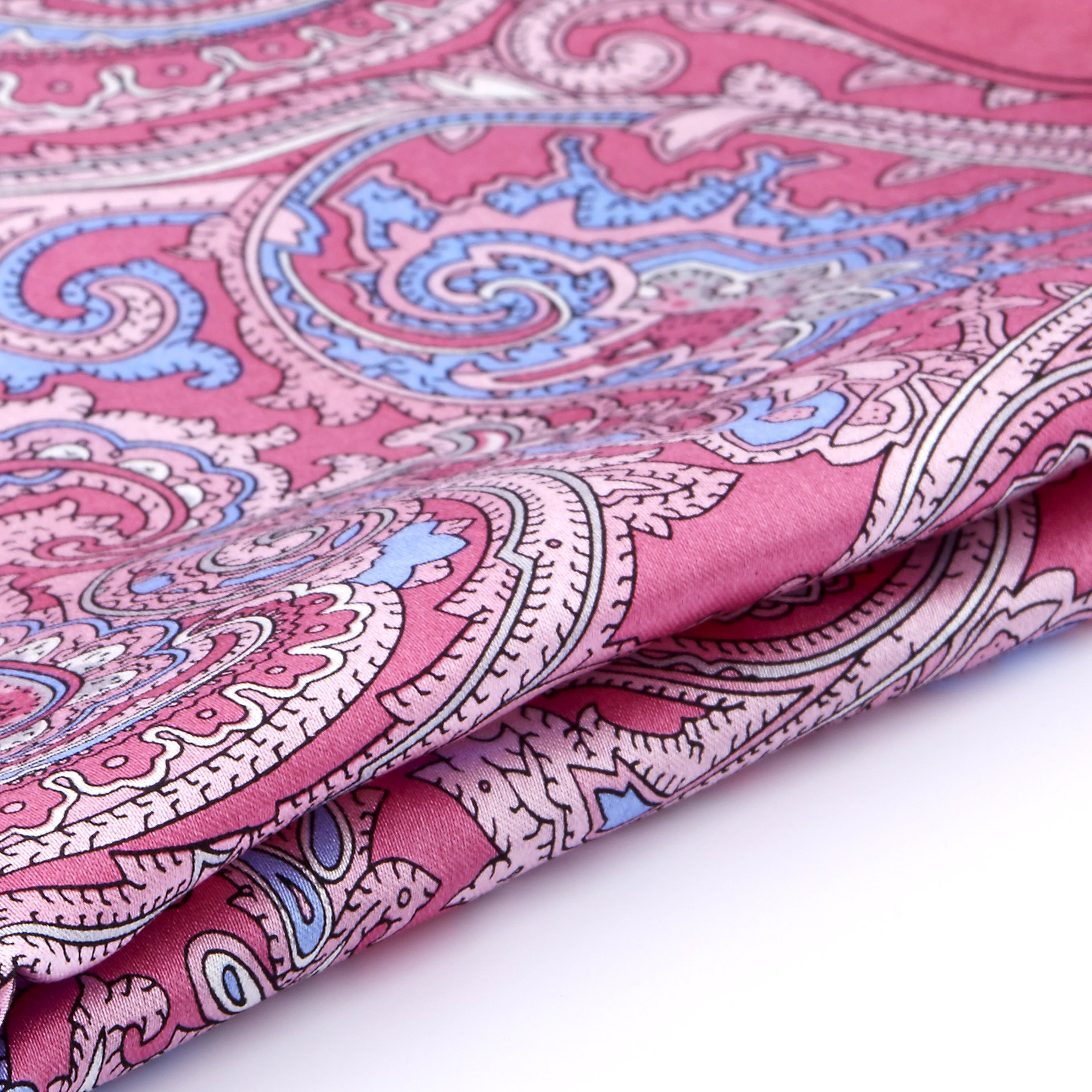 Baroque Pink Silk Pocket Square | In stock! | Tailor Toki
