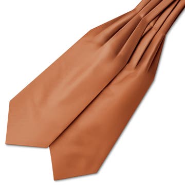 Konjakinvärinen satiininen solmiohuivi