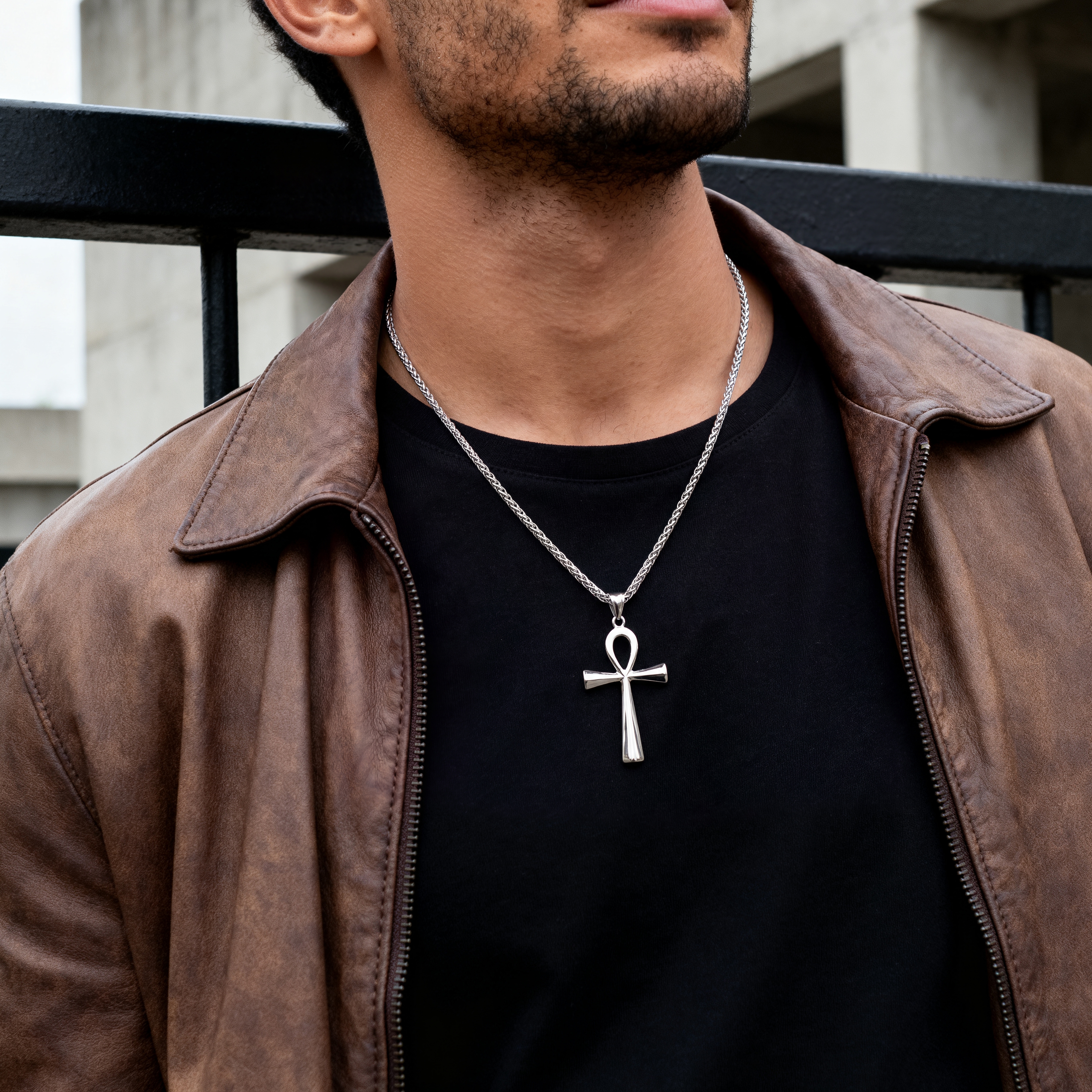 Stål Ankh Halsband - 3