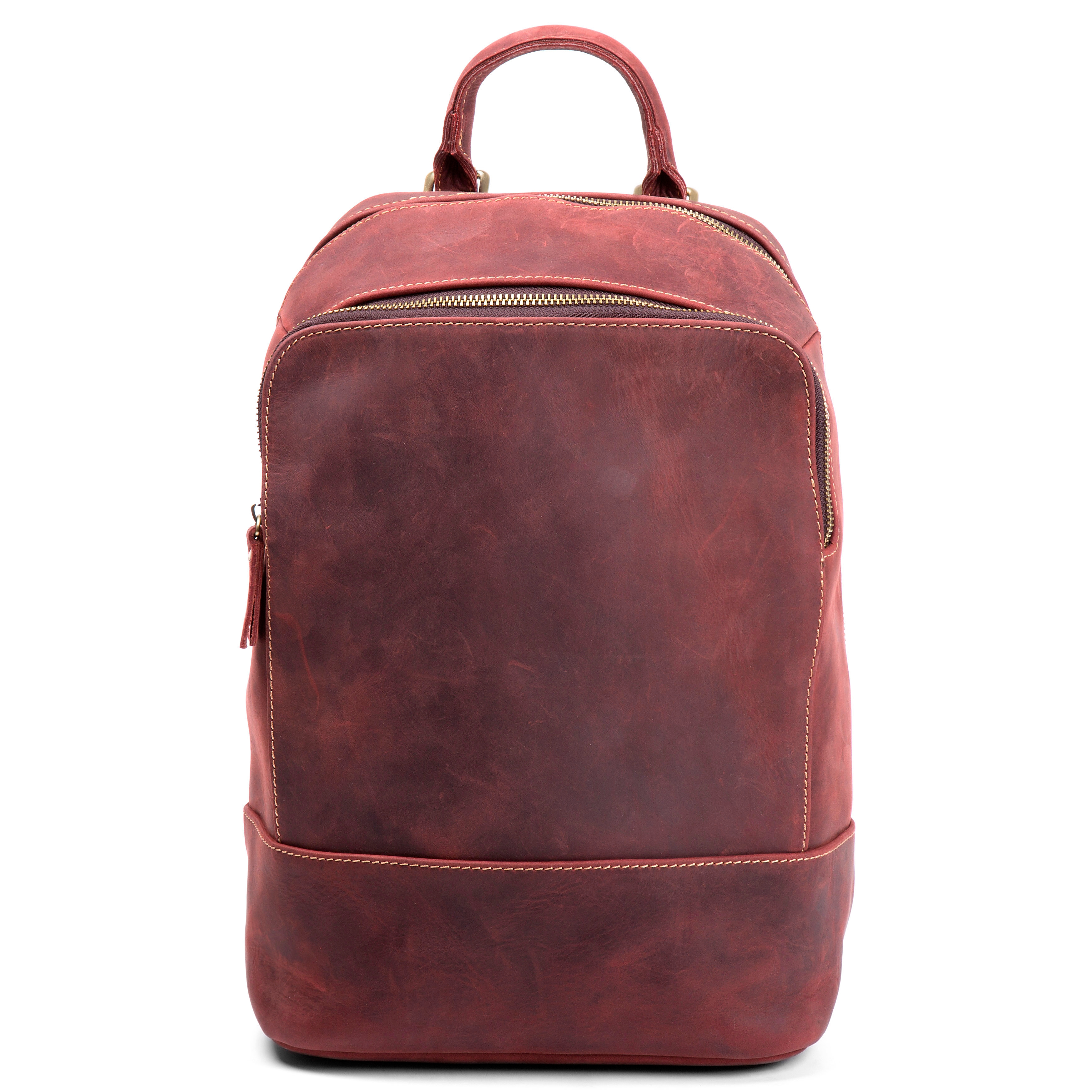 Tankleurige Delton Lederen Rugzak - 3