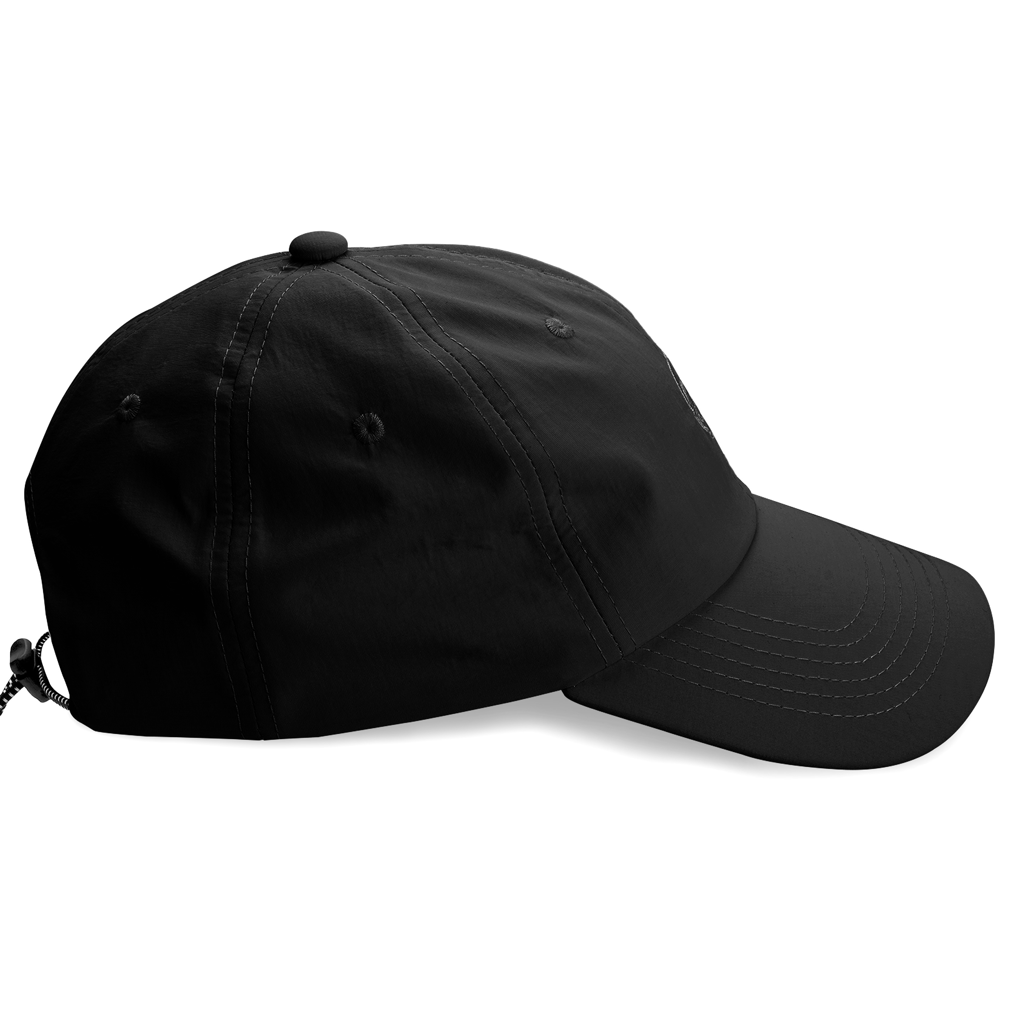 Waykins | Gorra de nailon con logo negra - 3