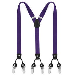 Slim Purple Clip-On Braces