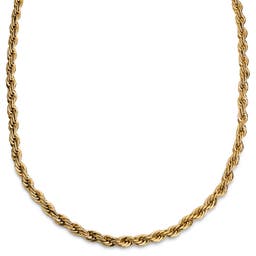 Essentials | 8 mm Gold-Tone Rope Chain Necklace