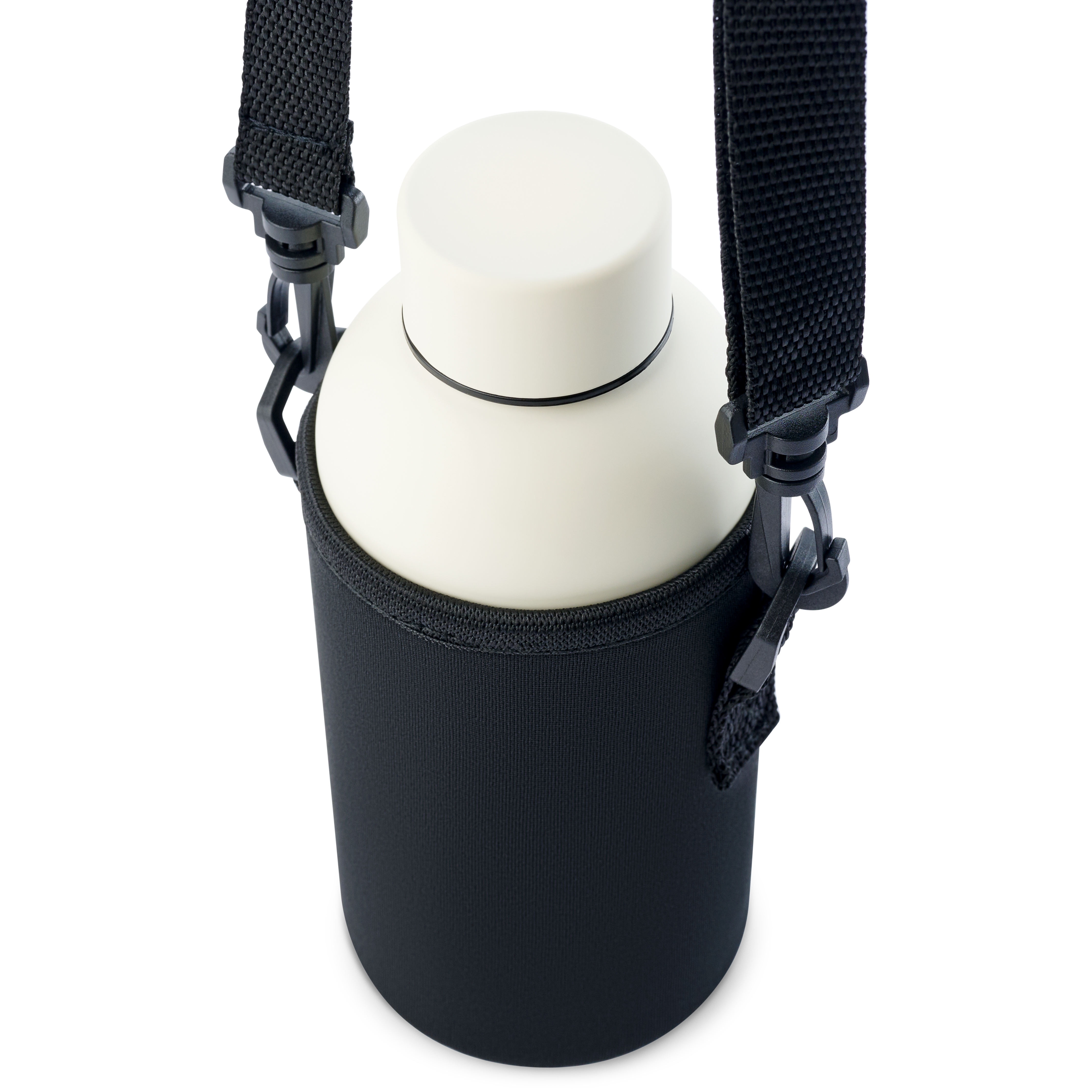 Zwarte Sportieve Neopreen Flessenhouder | 350 ml - 4