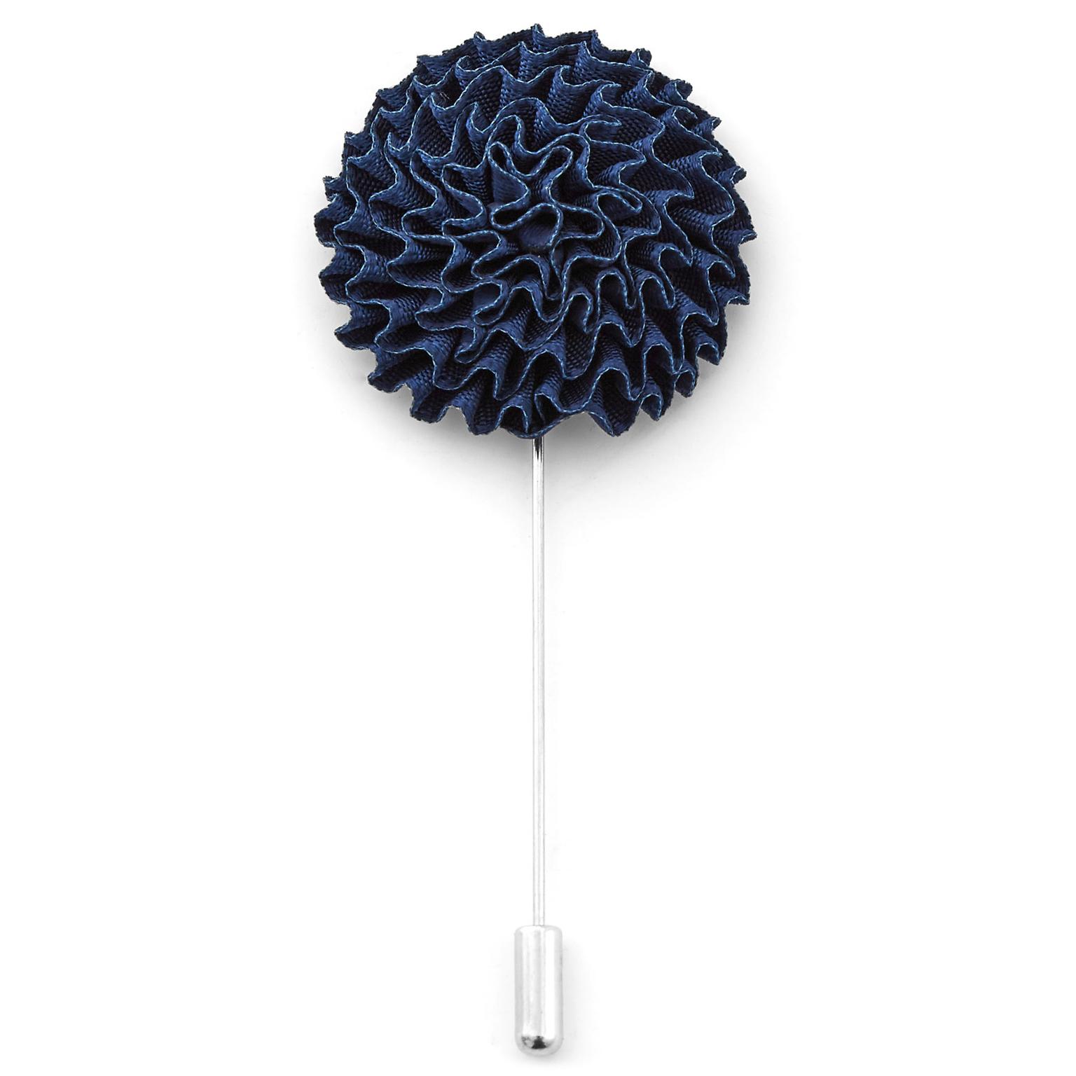 Spilla floreale blu navy a forma di dente di leone Spilla floreale blu navy a forma di dente di leone