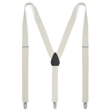 Ivory Slim Clip-On Suspenders Ivory Slim Clip-On Suspenders