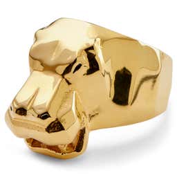 Mack | Gold-Tone Hippo Ring