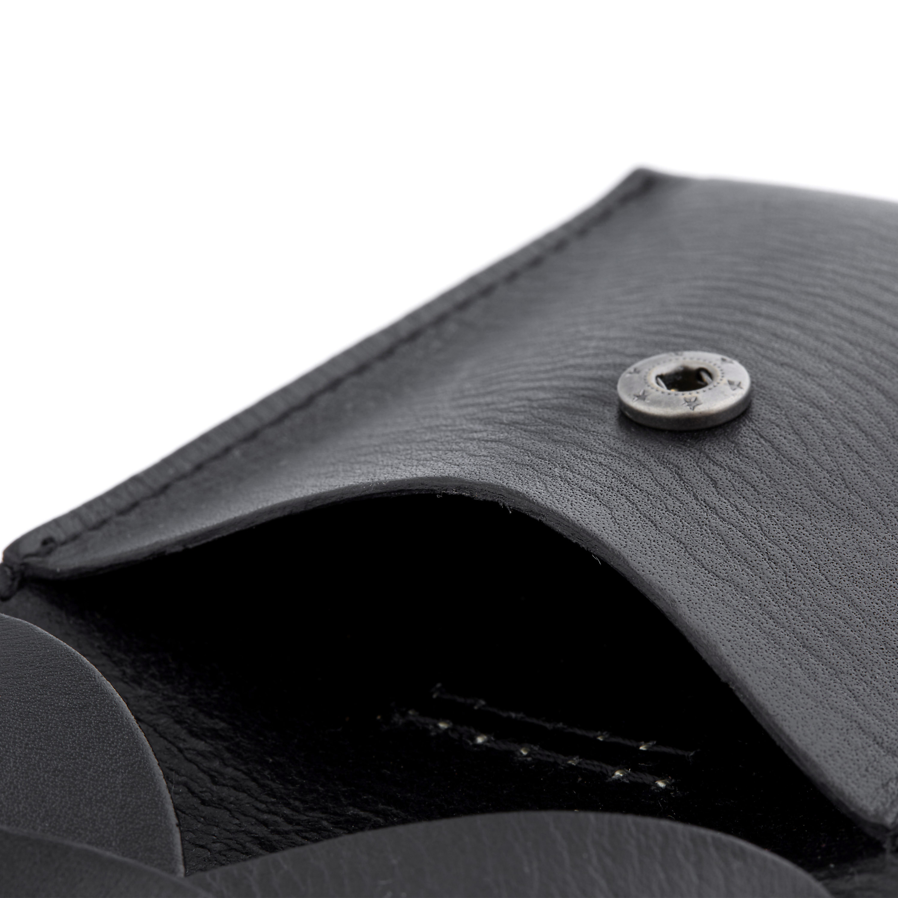 Svart Myntbörs i Läder - 3