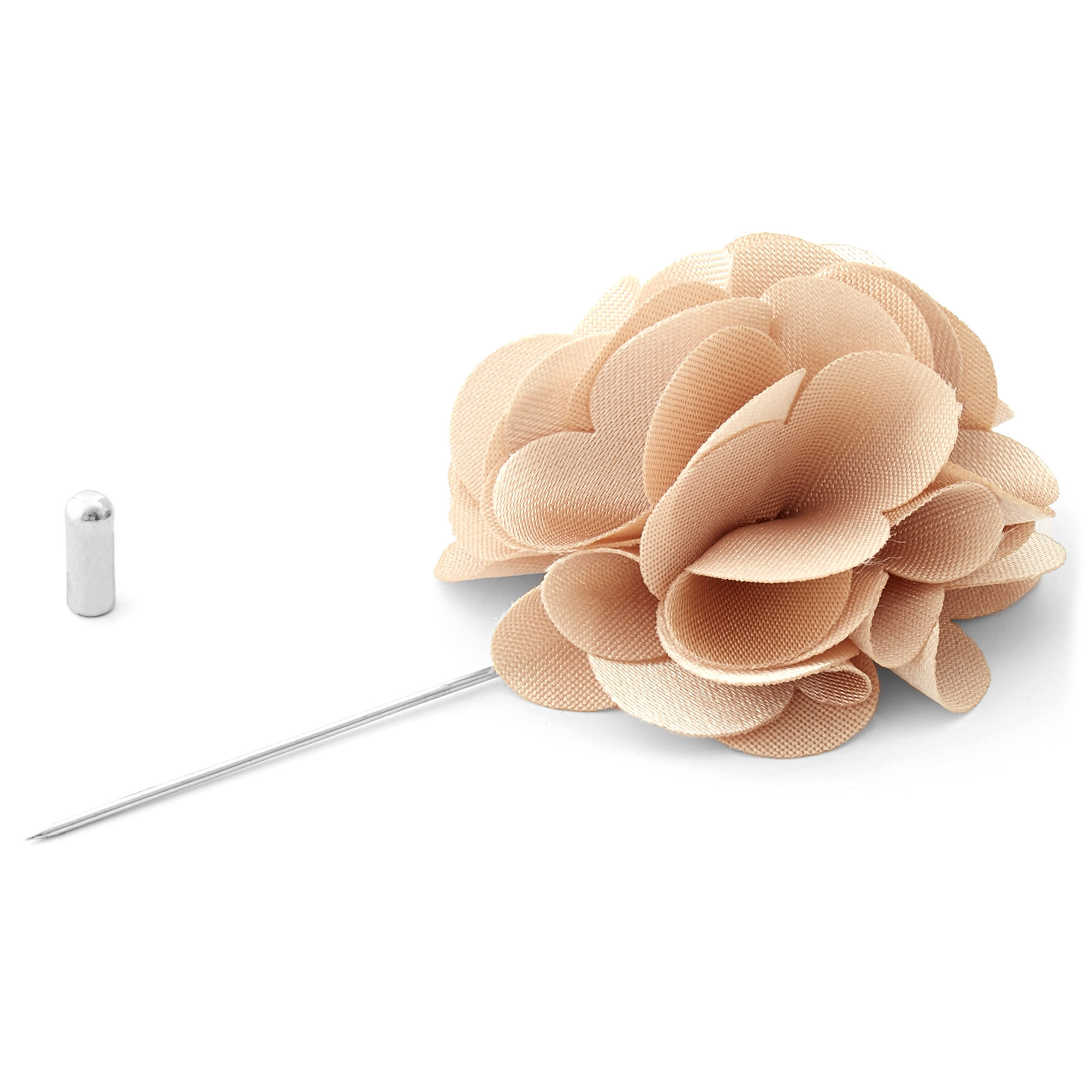 Игла за ревер с кремаво цвете Luxurious - 2