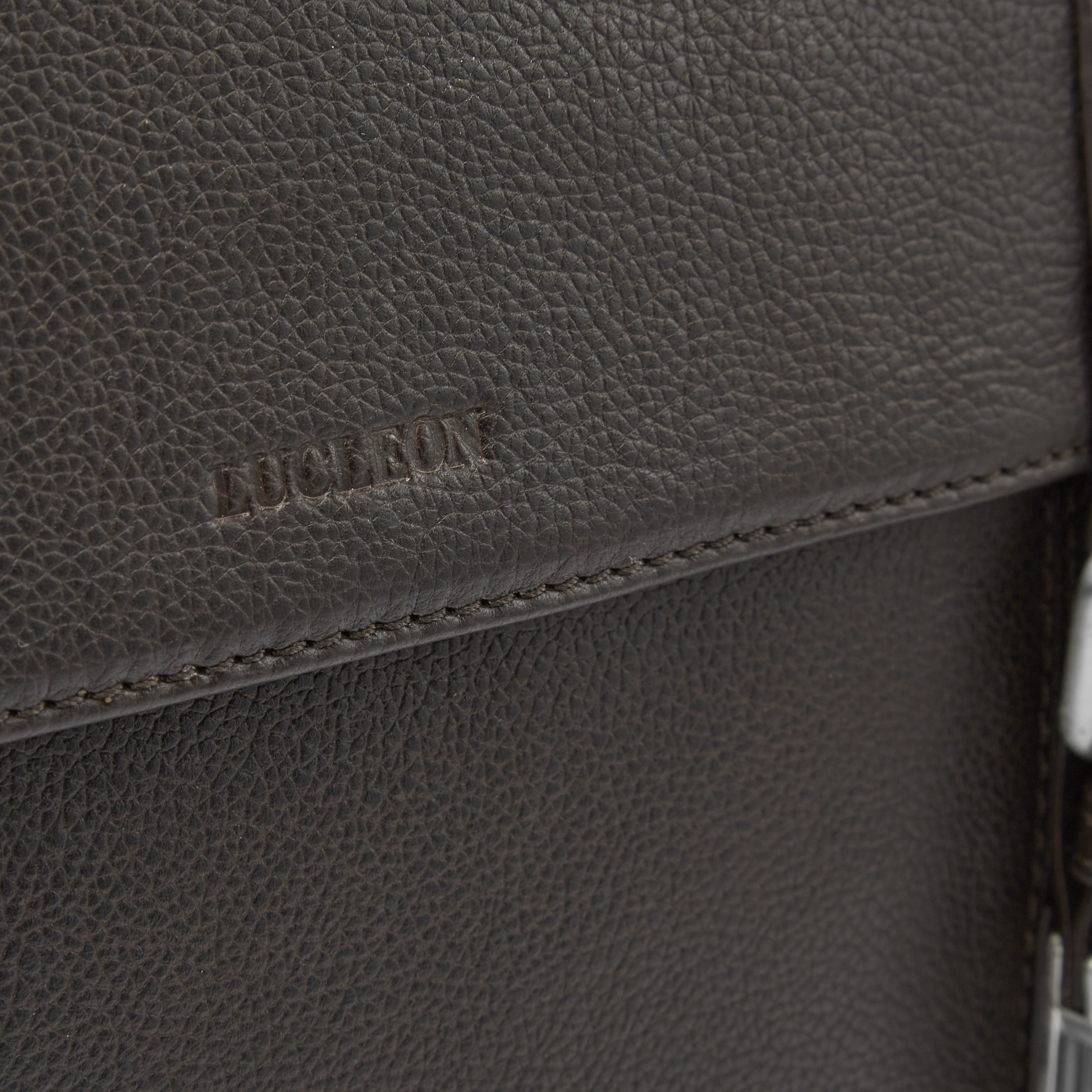 Sam Dunkelbraune Leder Messenger Tasche - 9