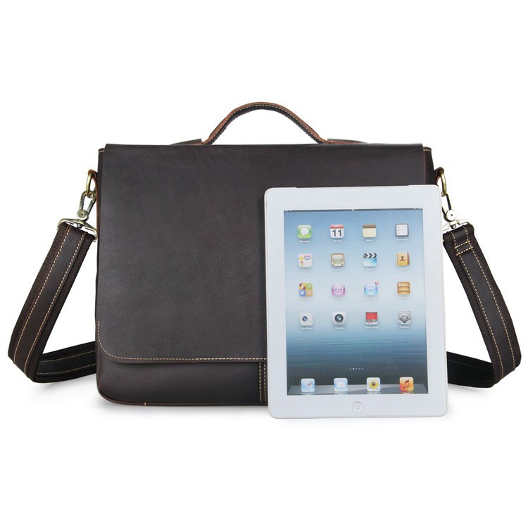 Braune Wildleder Aktentasche - 3