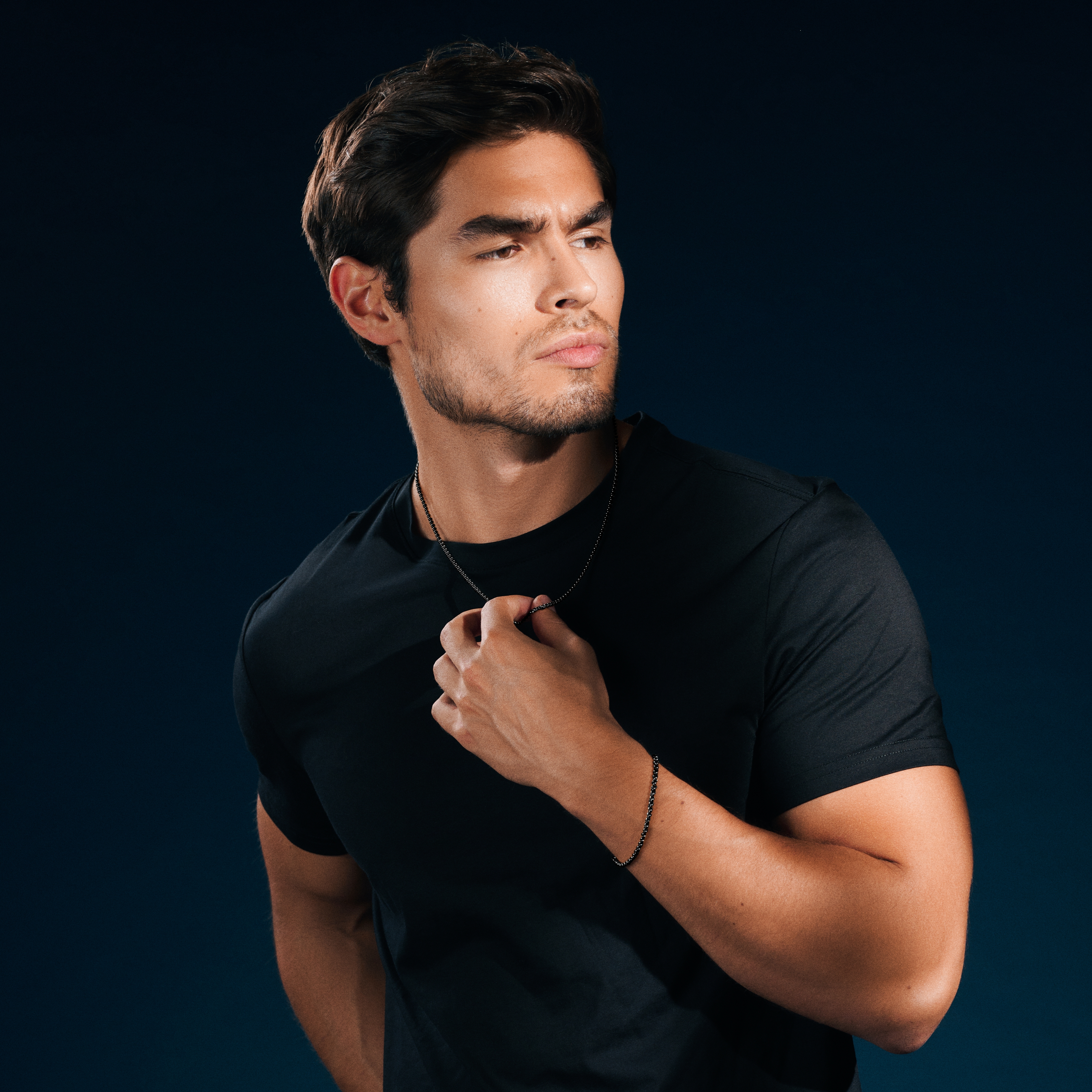 Essentials | 3 mm Gunmetal schwarze Venezianer Halskette - 2