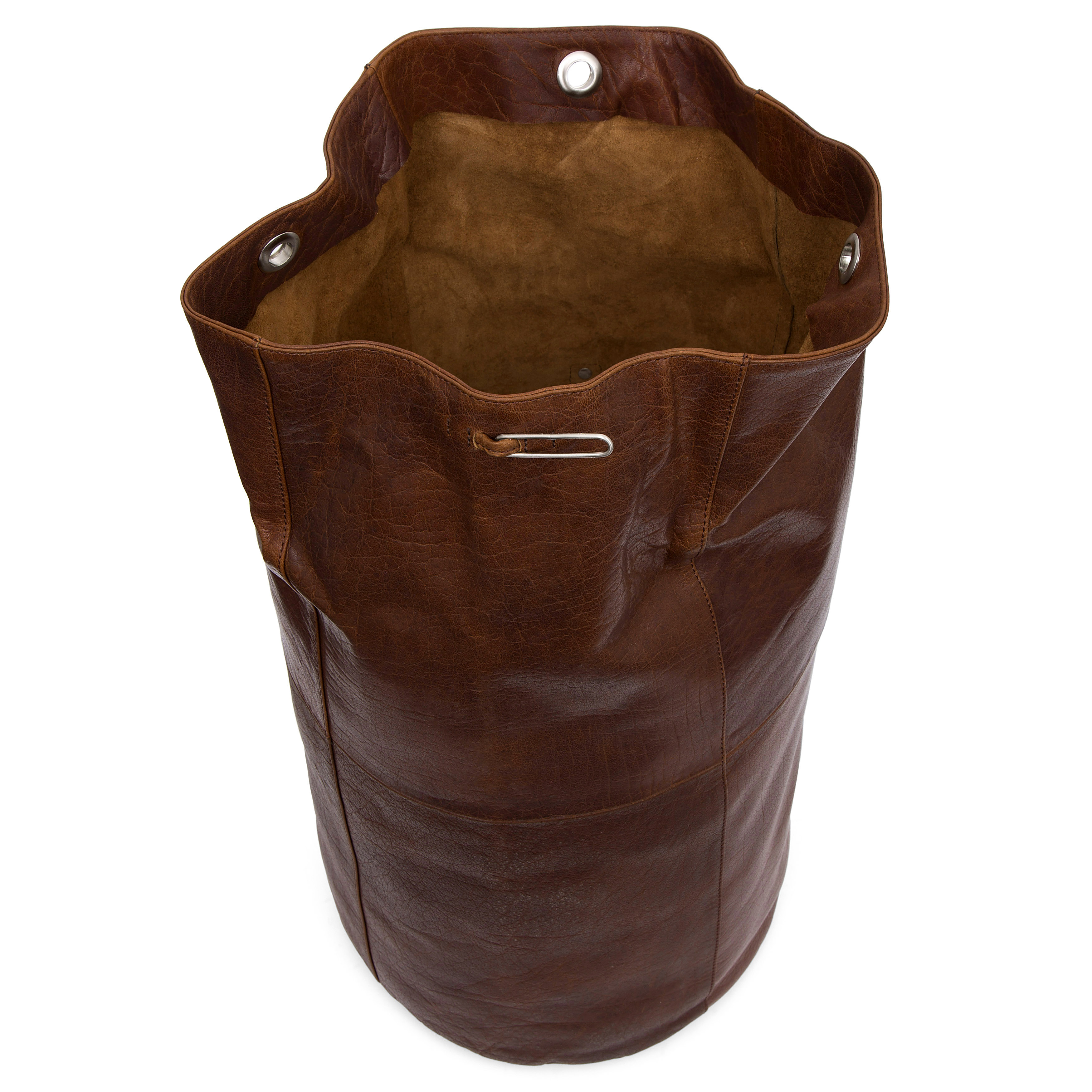 Montreal Classic Leather Tan Duffel Bag - 10