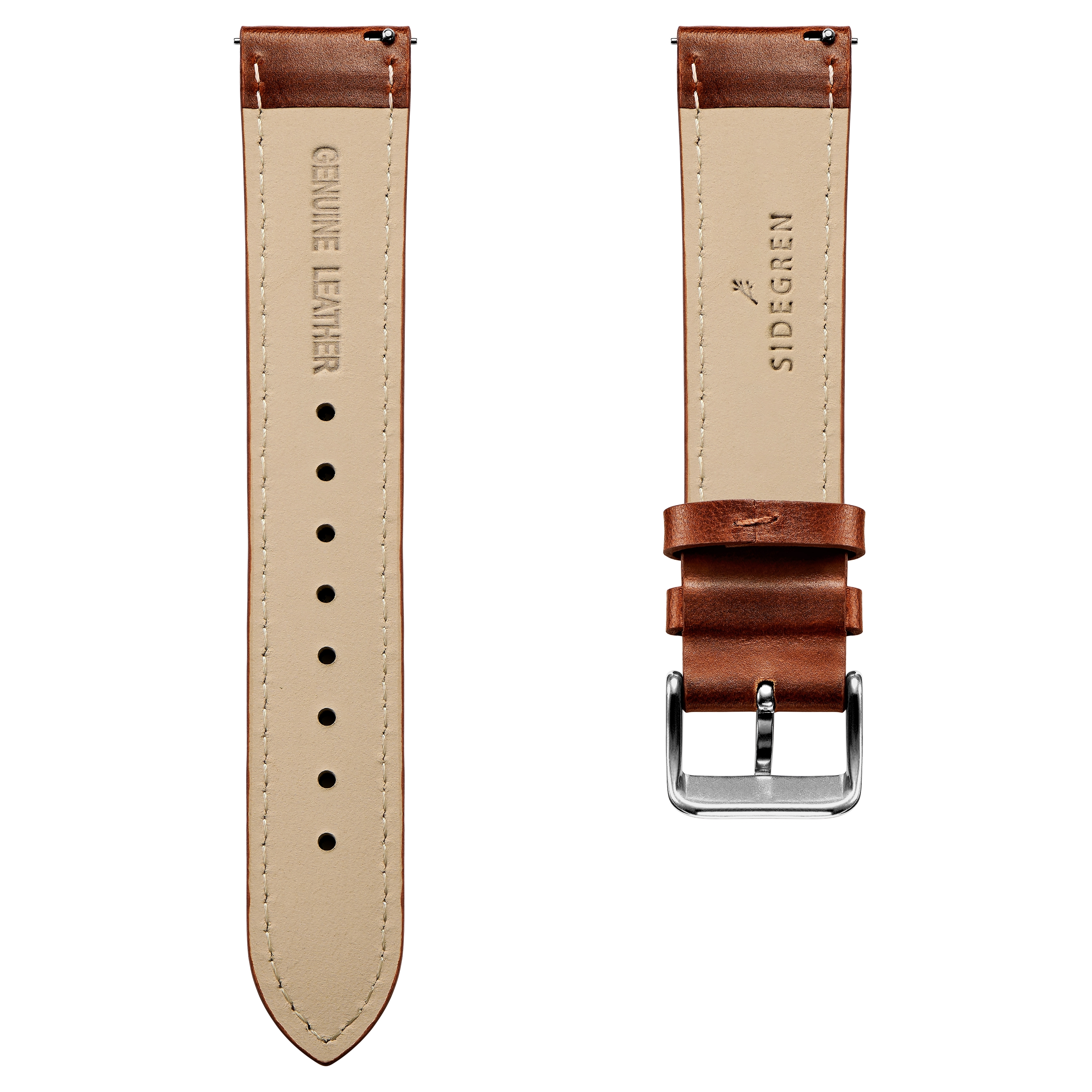 Olivier | Brown Genuine Leather Watch Straps - 3
