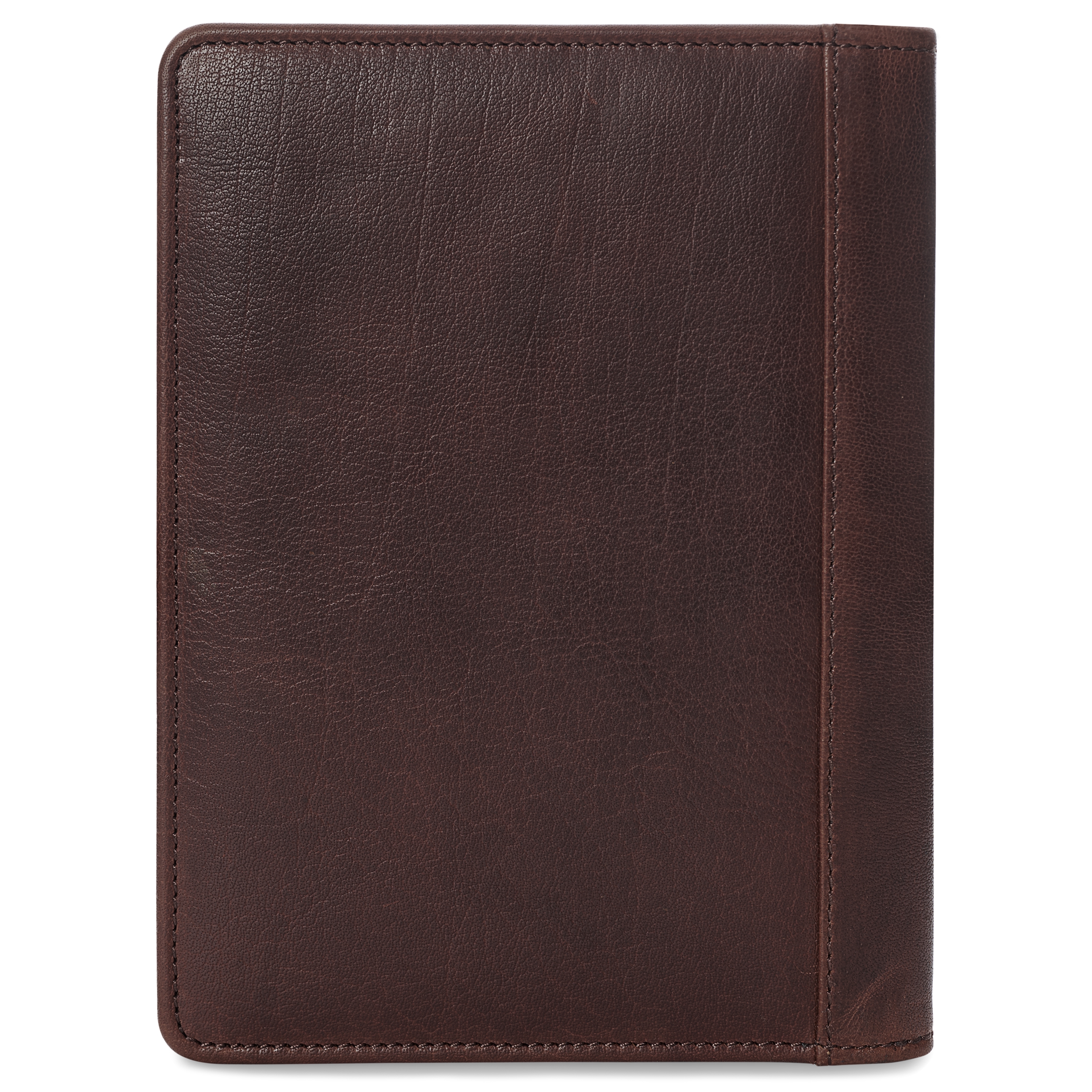 Brown Refillable Buffalo Leather Notebook & Journal Cover with Card Holder - 3