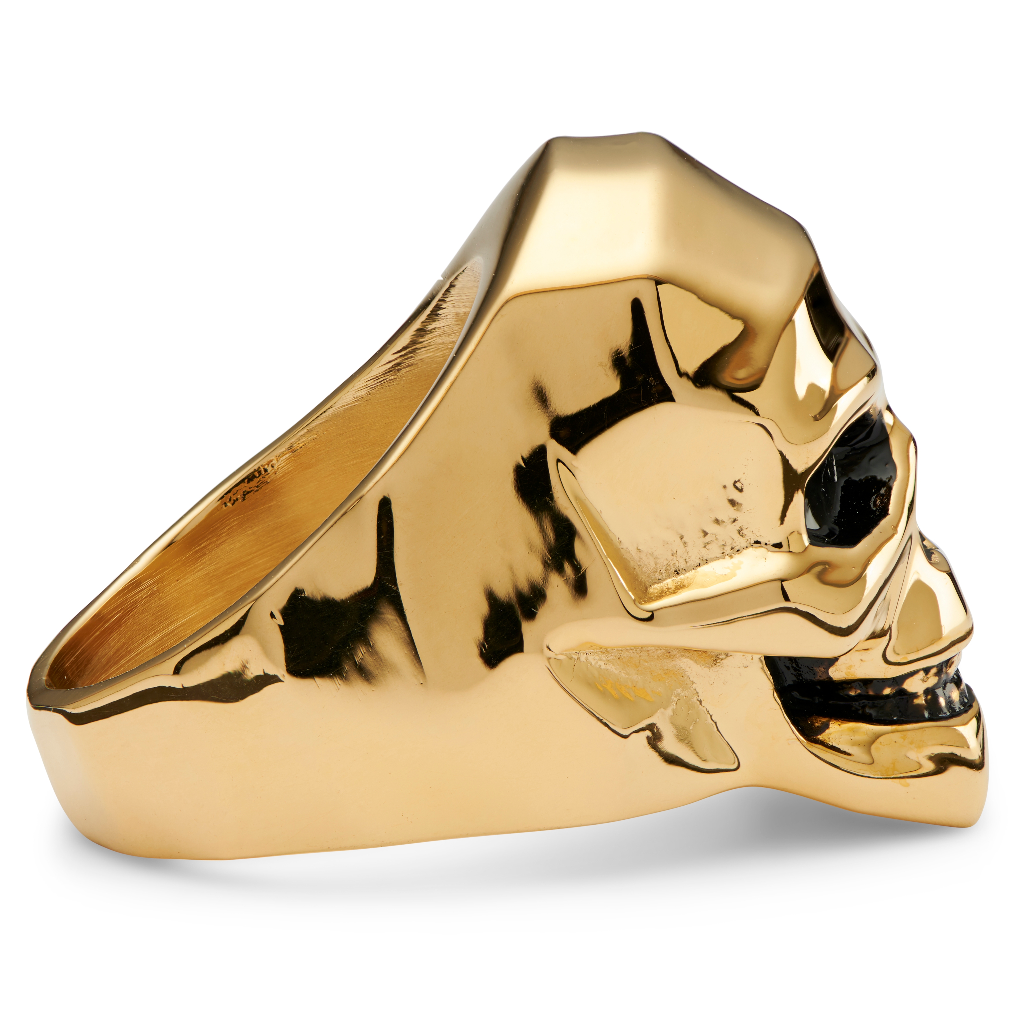 Mack Gold-Tone Skull Ring  - 4