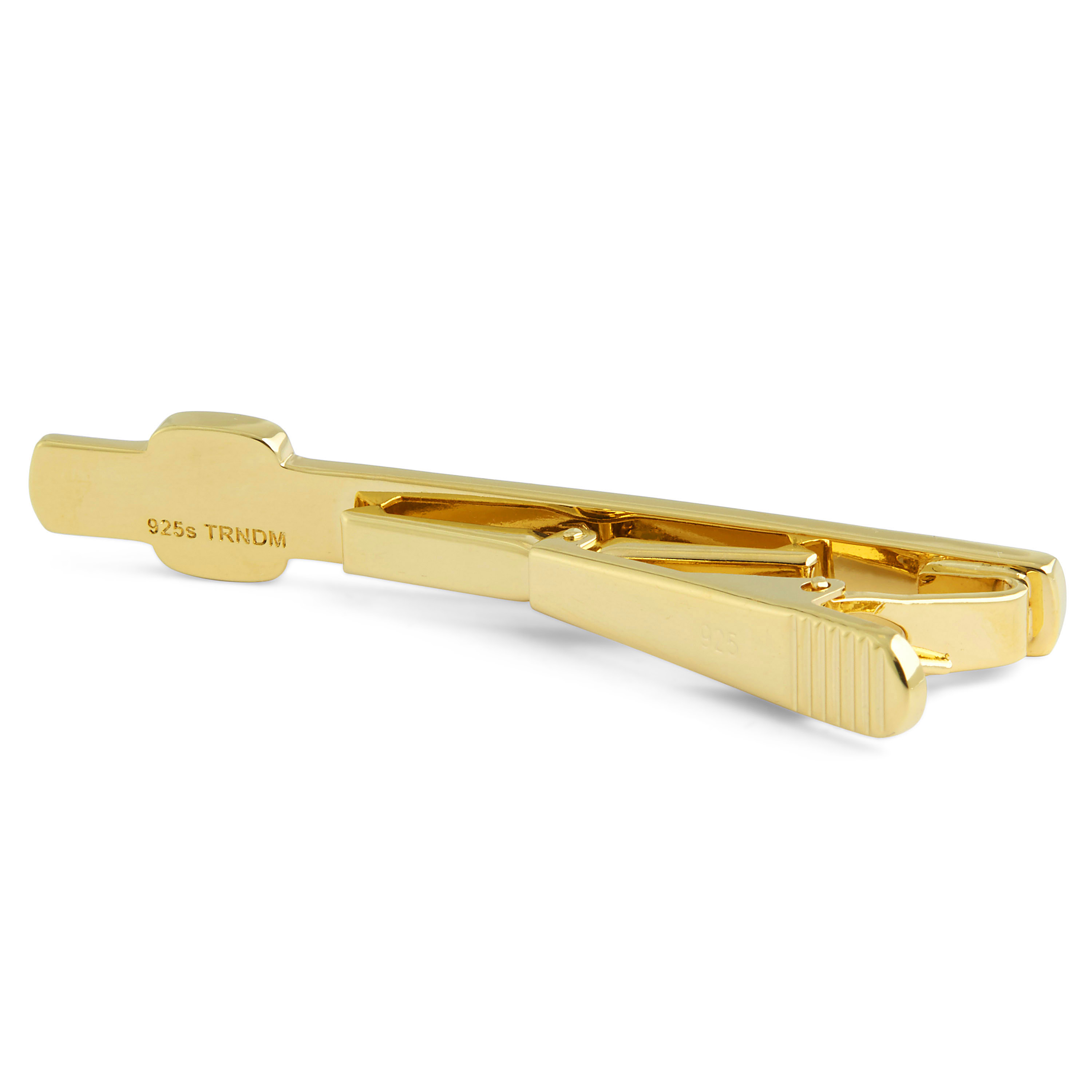 Pasador de corbata plata 925s y oro con homenaje danés - 2