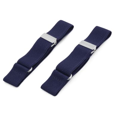 Slim Deep Blue Sleeve Garters Slim Deep Blue Sleeve Garters