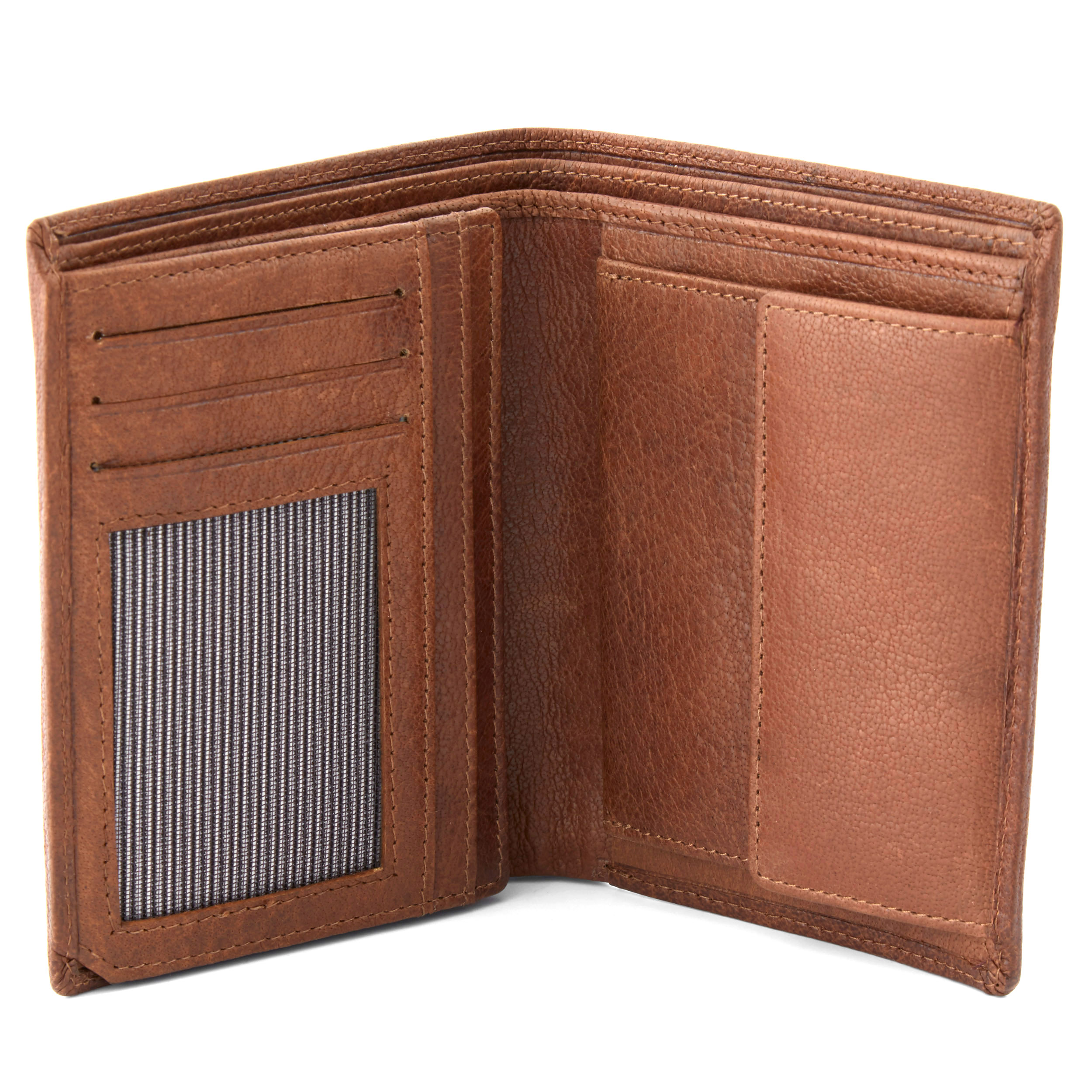 Keltaruskea Stand-up California -nahkalompakko - 2