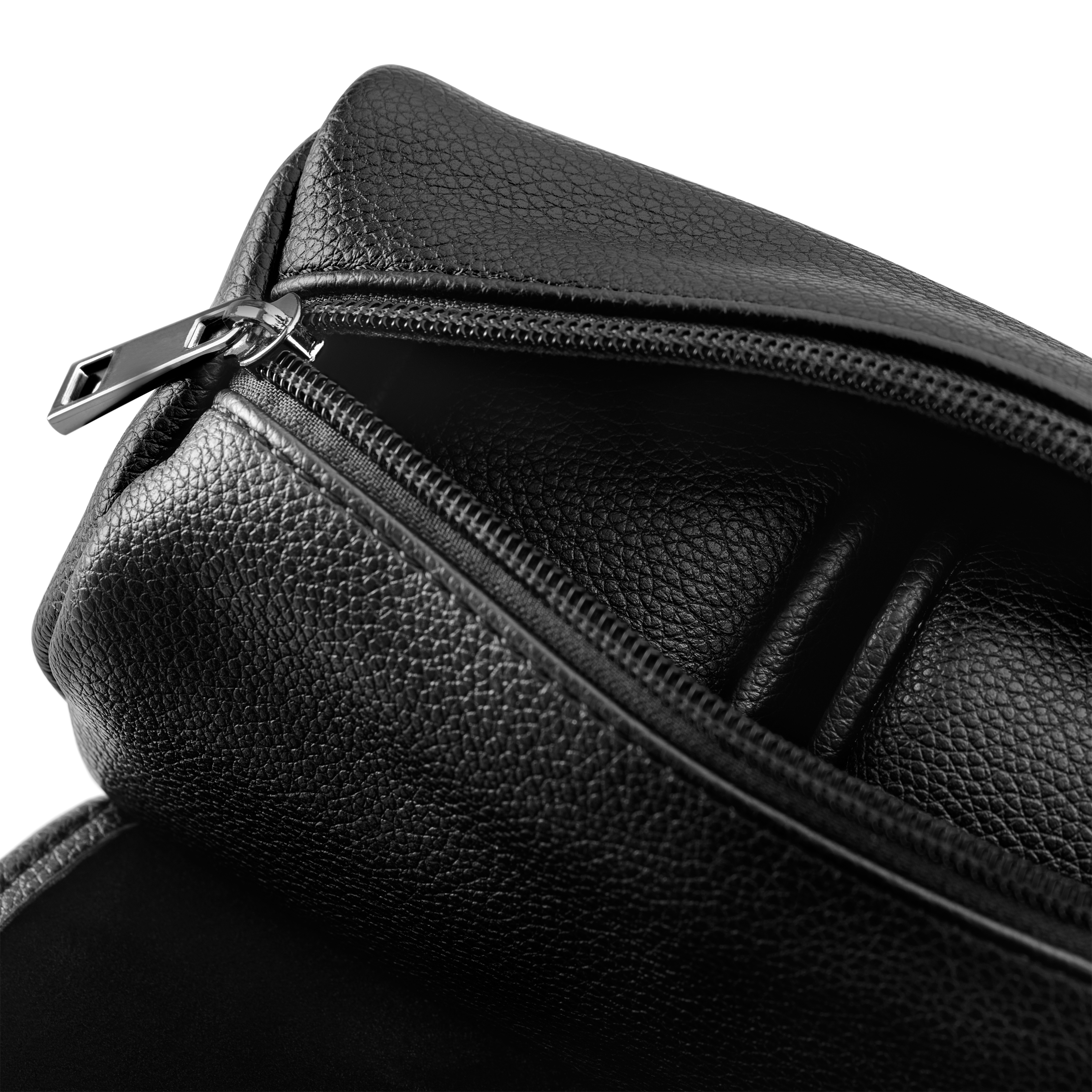 Black Leather Watch and Jewellery Travel Roll - 4