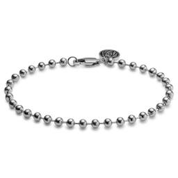 Essentials | 4 mm Silver-Tone Ball Chain Bracelet
