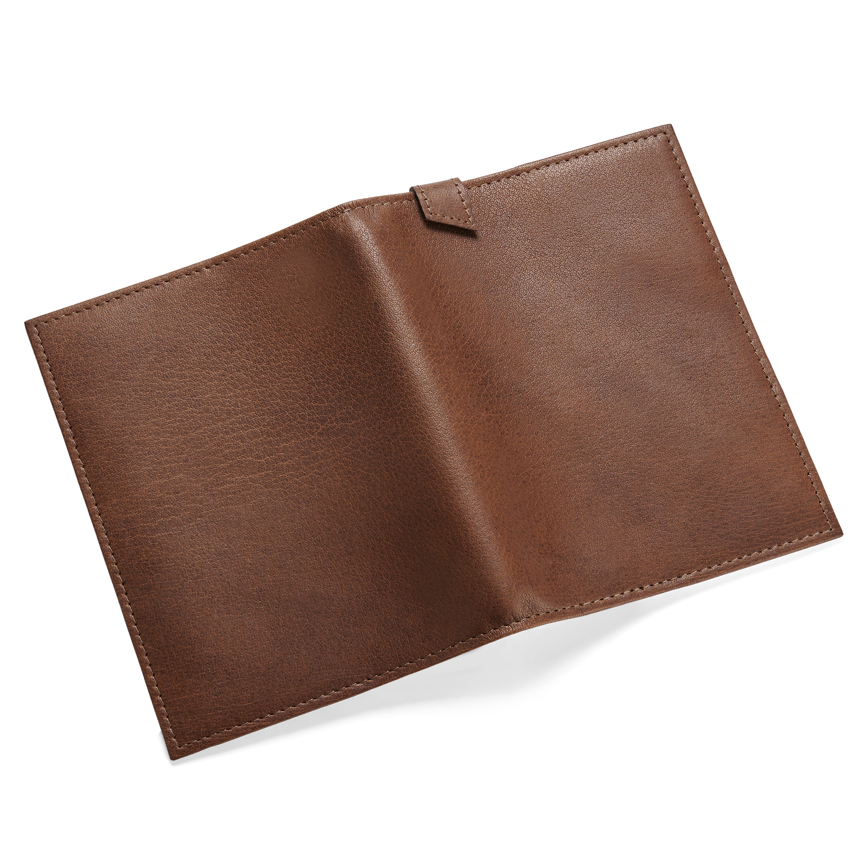 Passport Cover | Dark Brown Full-Grain Buffalo Leather - 3