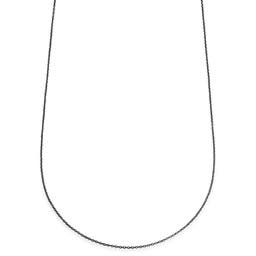 Essentials | 1.5 mm Lightweight Gunmetal Black Cable Chain Necklace