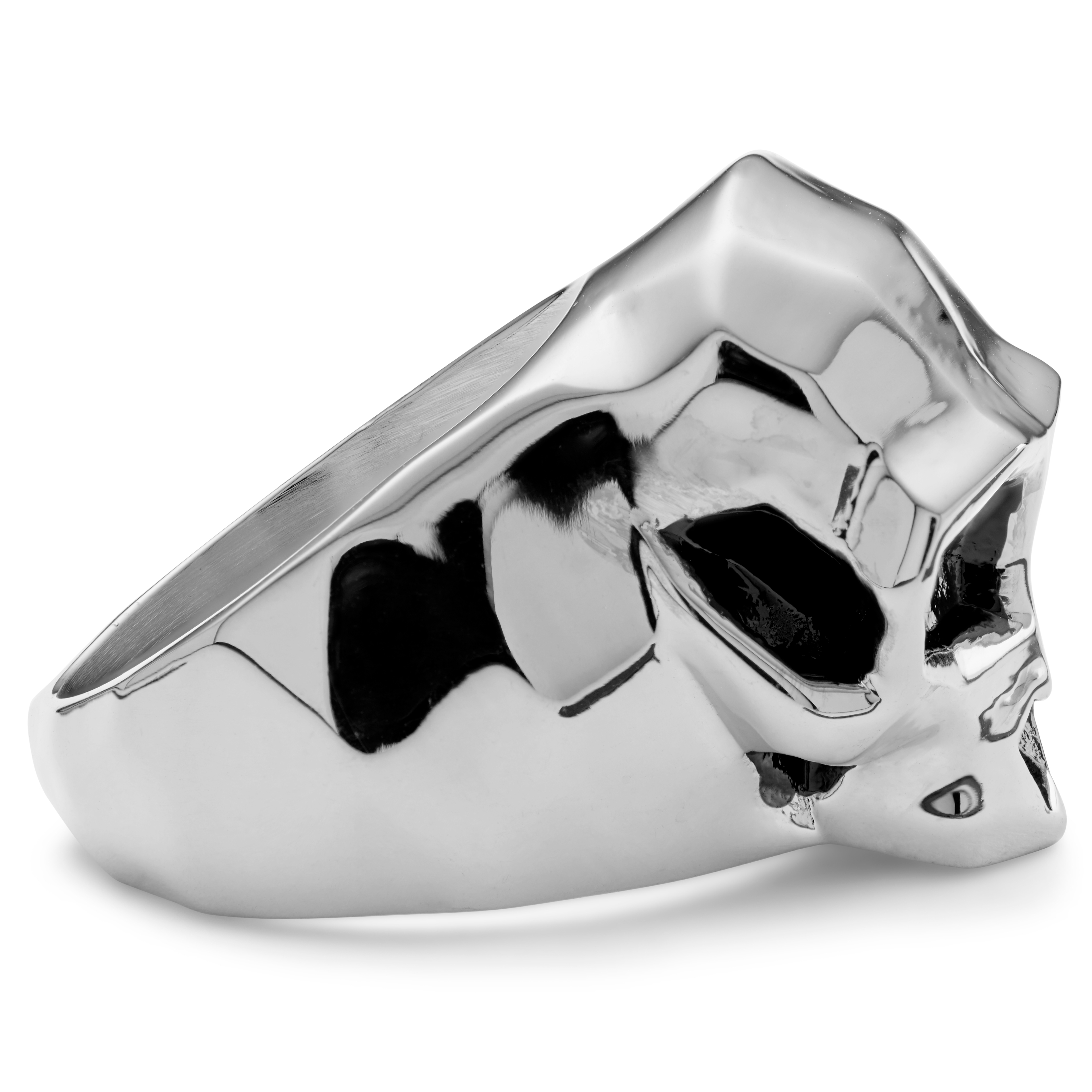 Mack srebrn prstan z opičjo lobanjo - 5