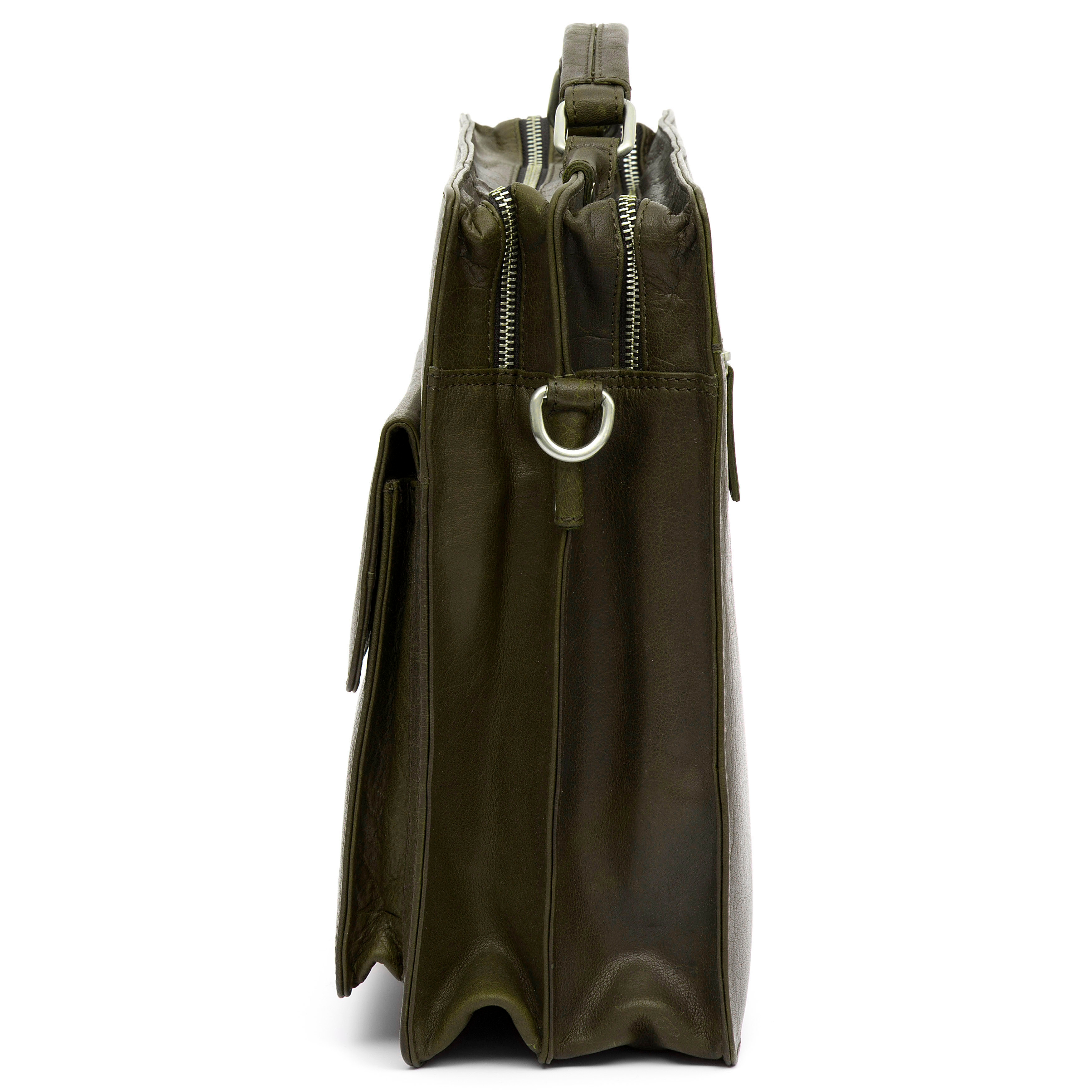 Montreal Olivengrønn Kompakt Skinnkoffert - 5