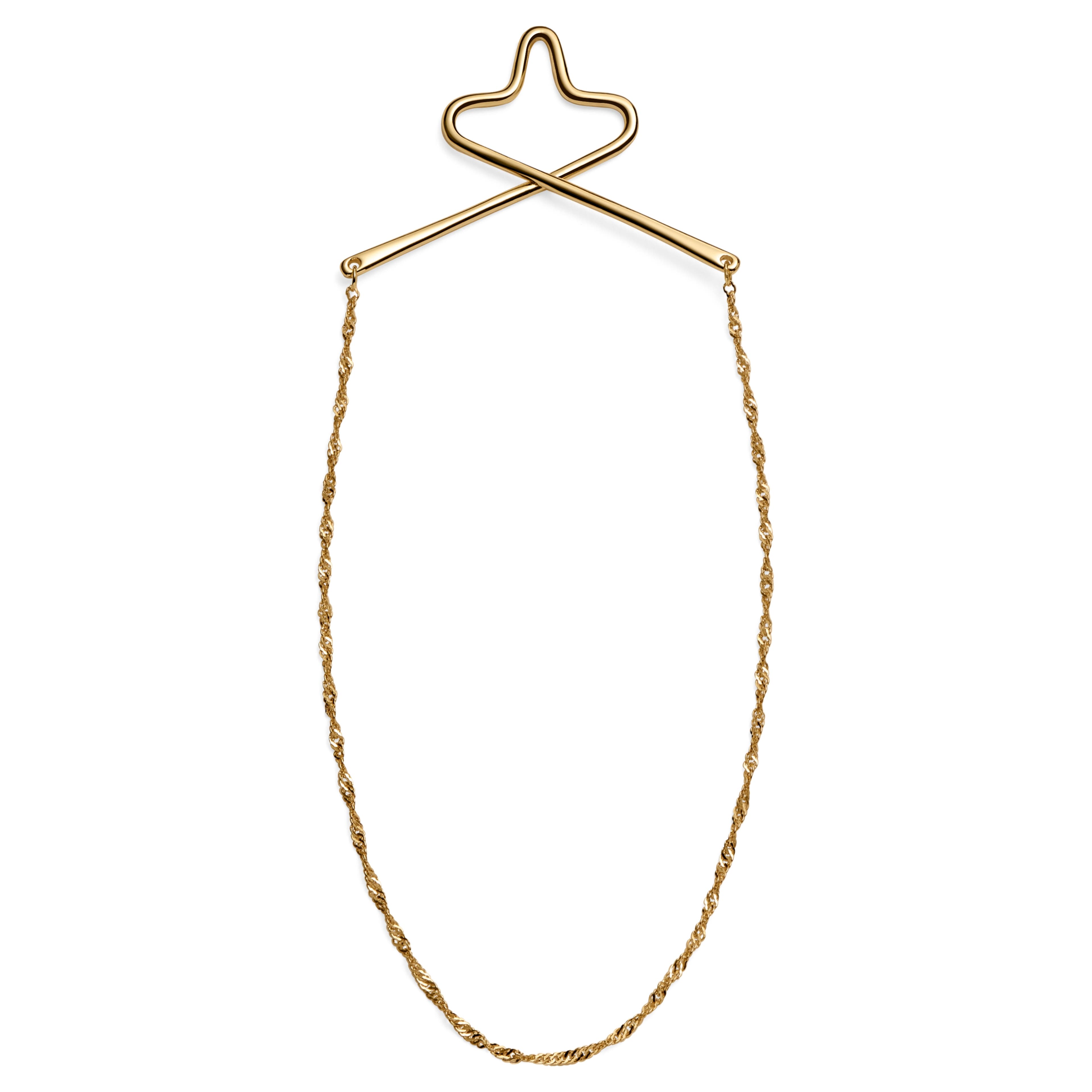 18k Gold Plated 925s Silver Tie Chain