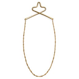 18k Gold Plated 925s Silver Tie Chain