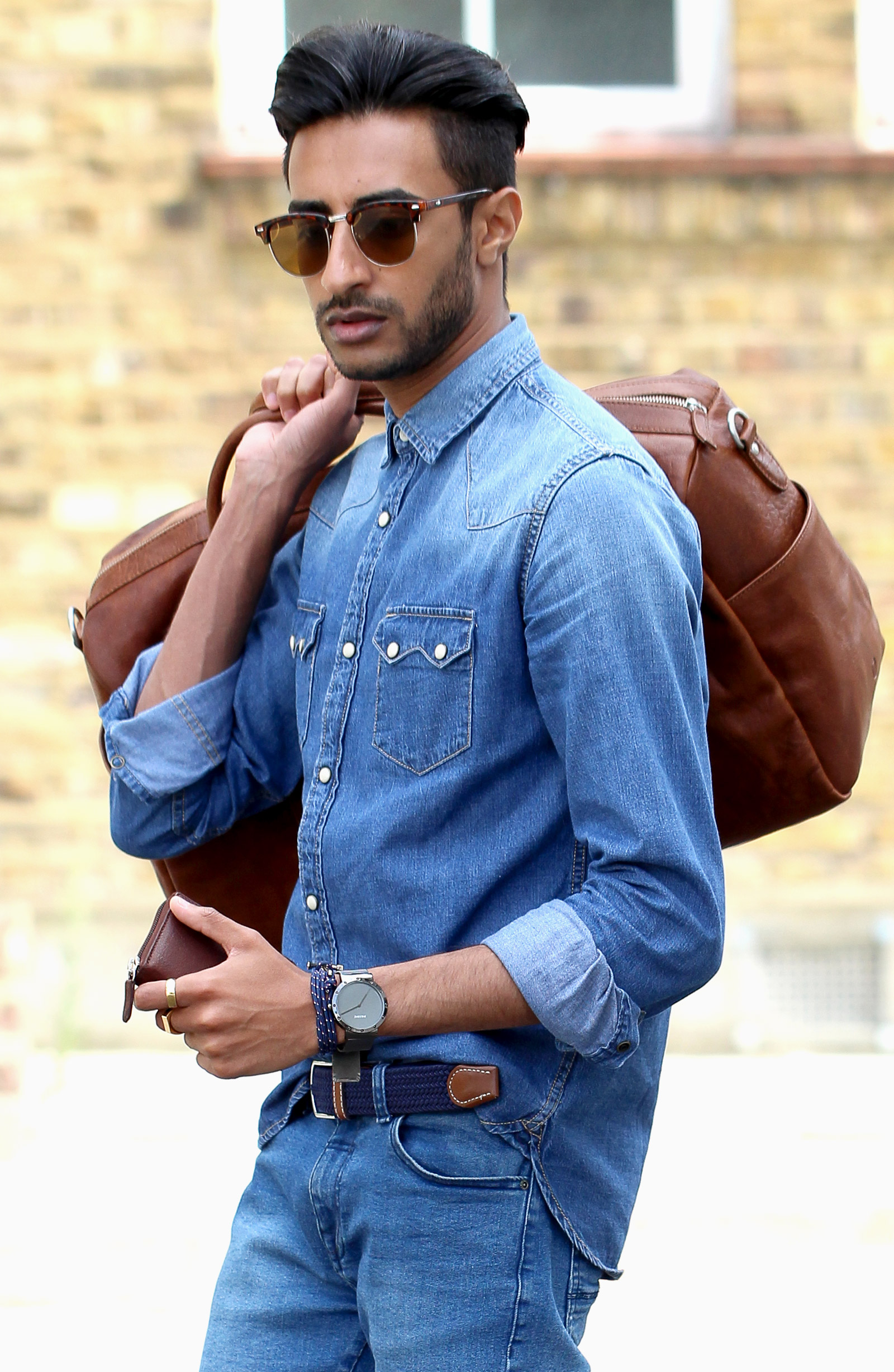 Brown California Leather Card Holder - 6