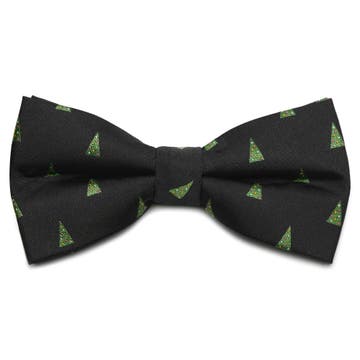 Black Christmas Tree Pre-Tied Bow Tie Black Christmas Tree Pre-Tied Bow Tie