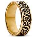 Evan Enzo Goldfarbener Trinity-Knotenring Evan Enzo Goldfarbener Trinity-Knotenring