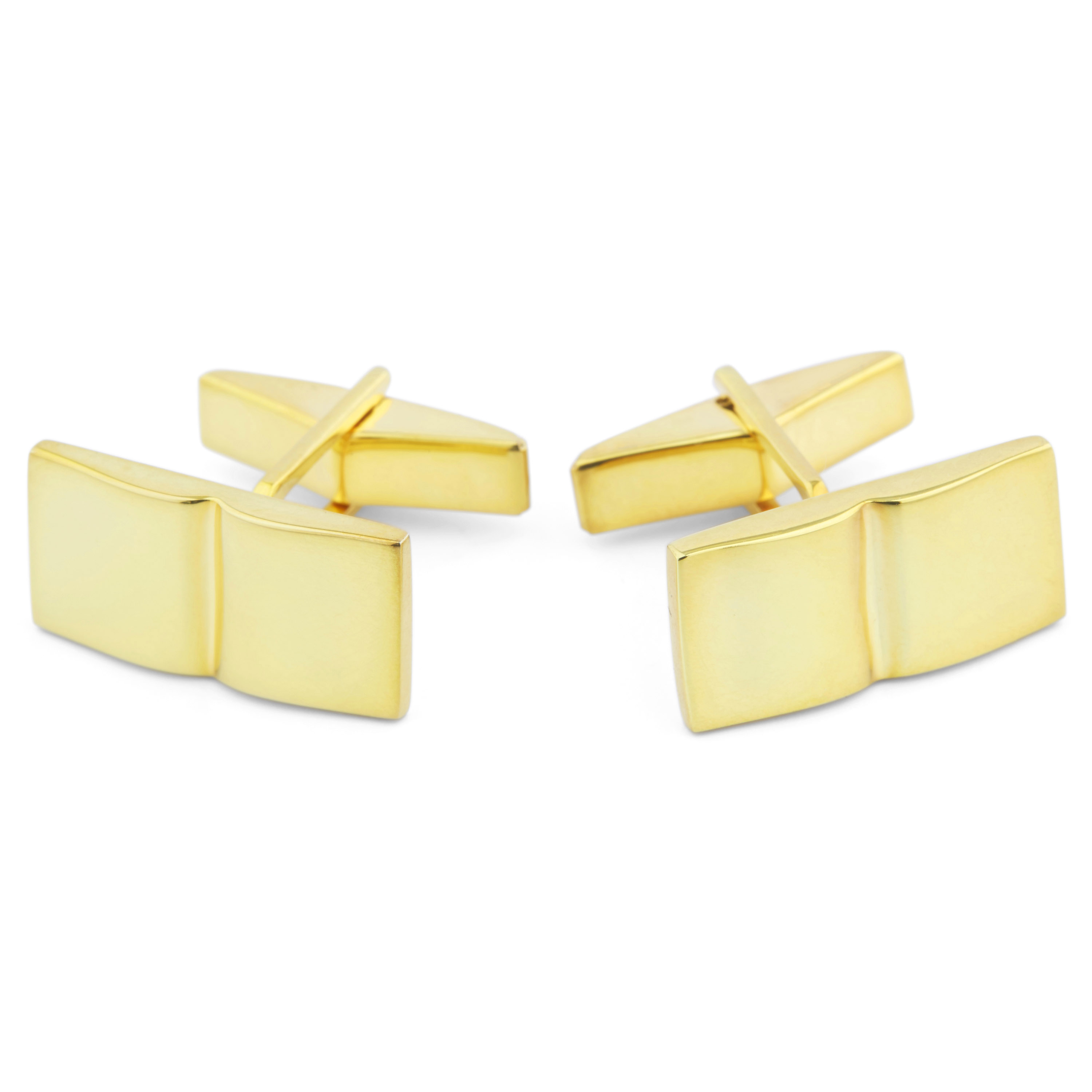 Set corto de plata 925s y oro con surco - 2