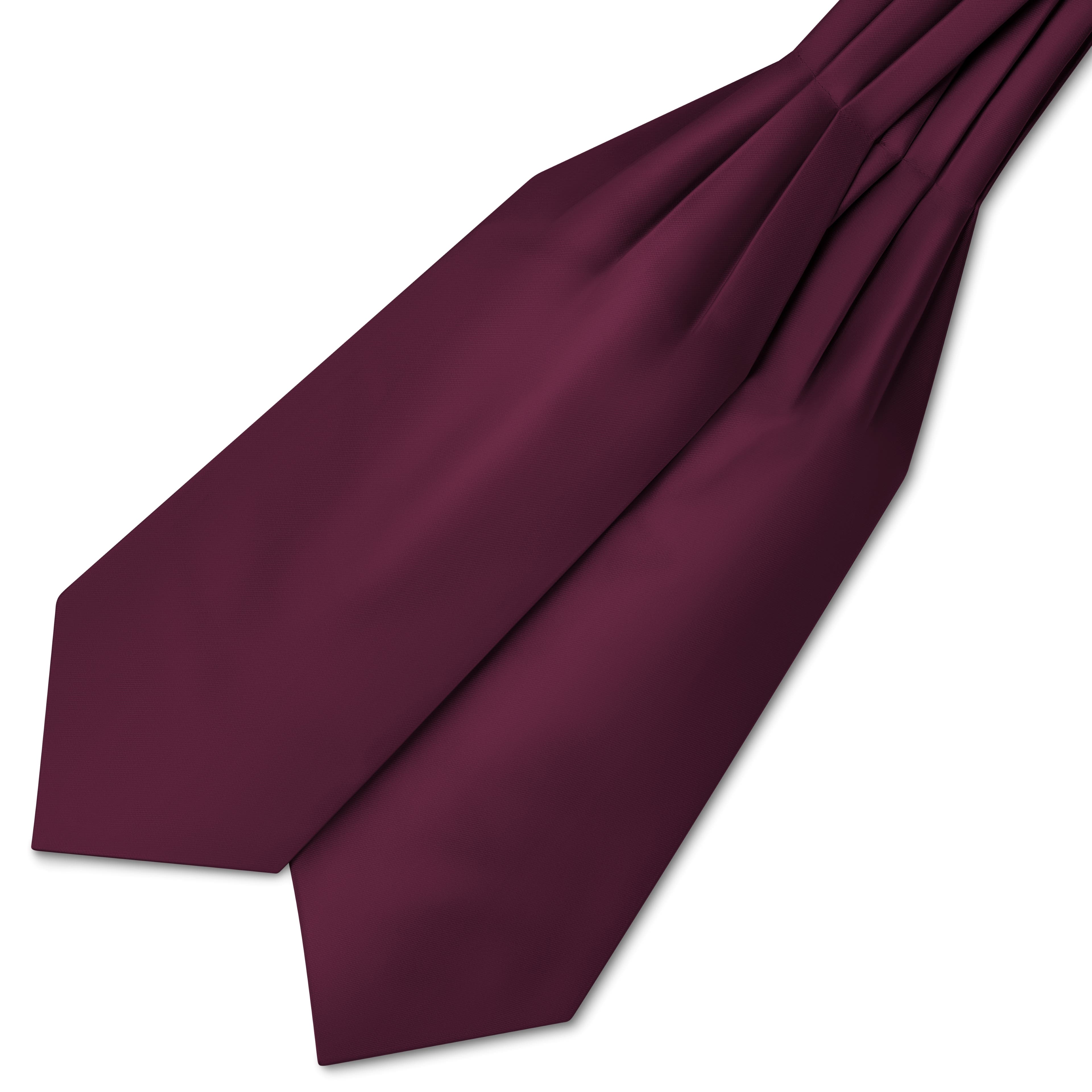 Karmínová saténová kravatová šála