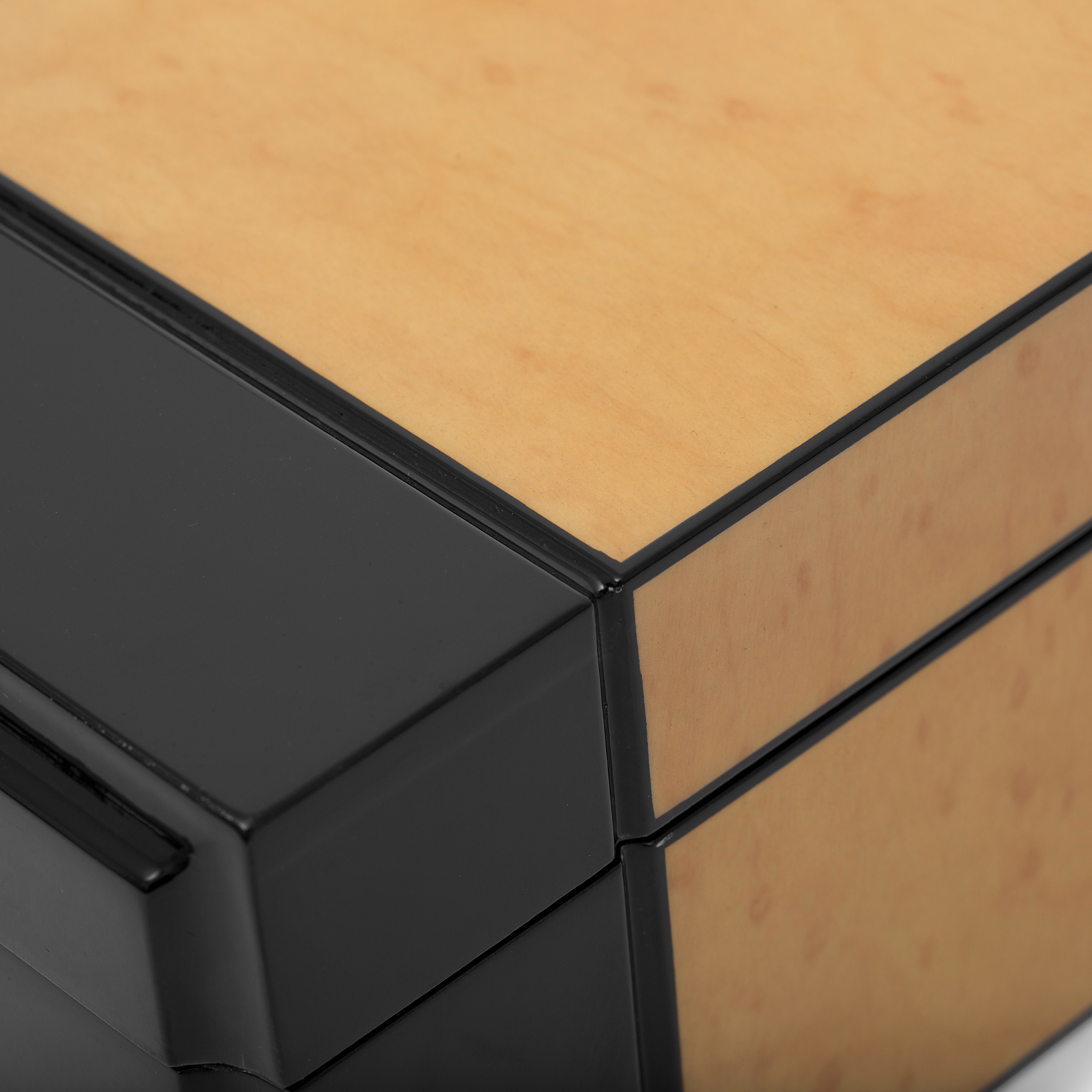 Zebra Wood Watch Box - 10 Watches - 9