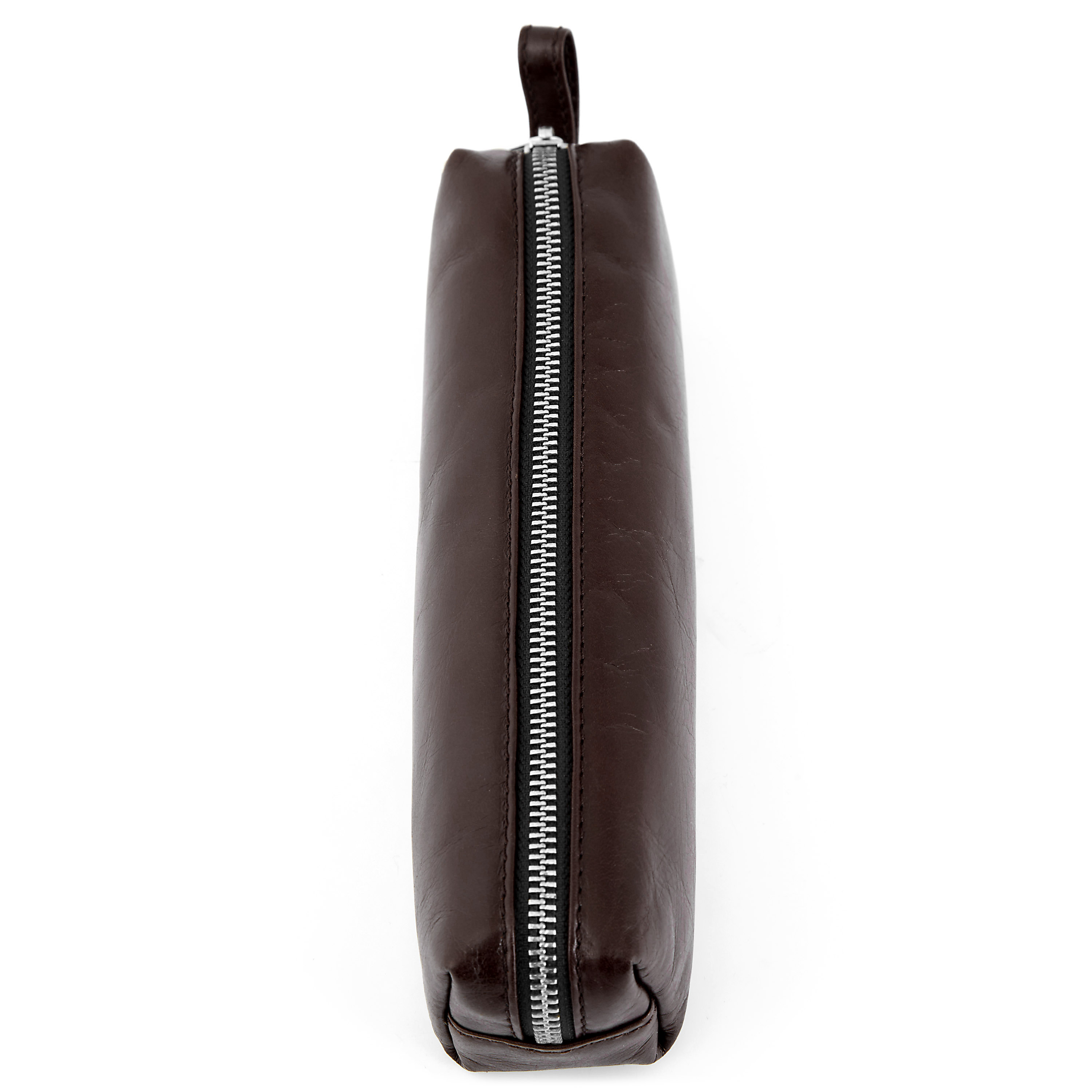 Tummanruskea kompakti Jasper-toilettilaukku - 5