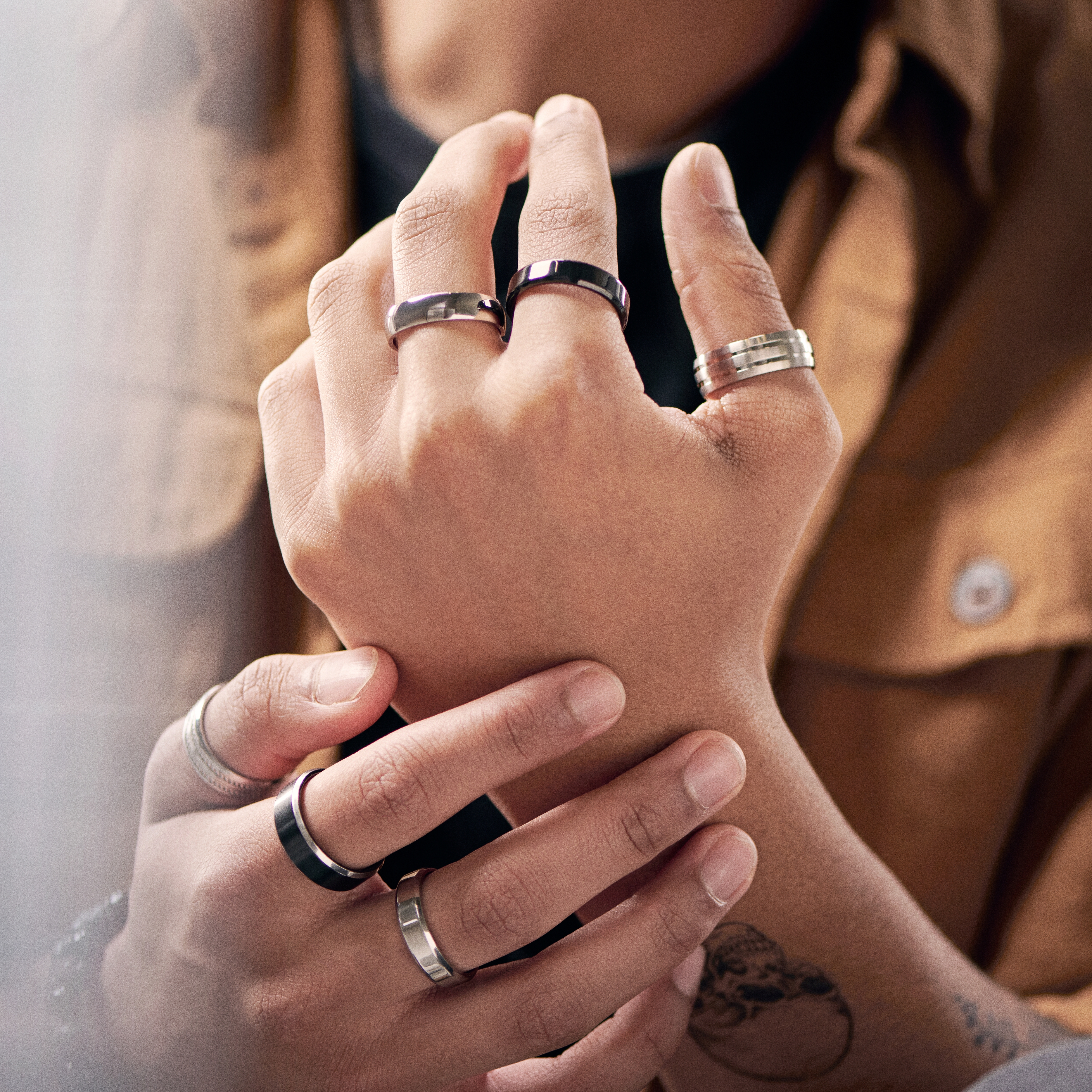 Aesop Reed Silver-tone Titanium Ring - 4