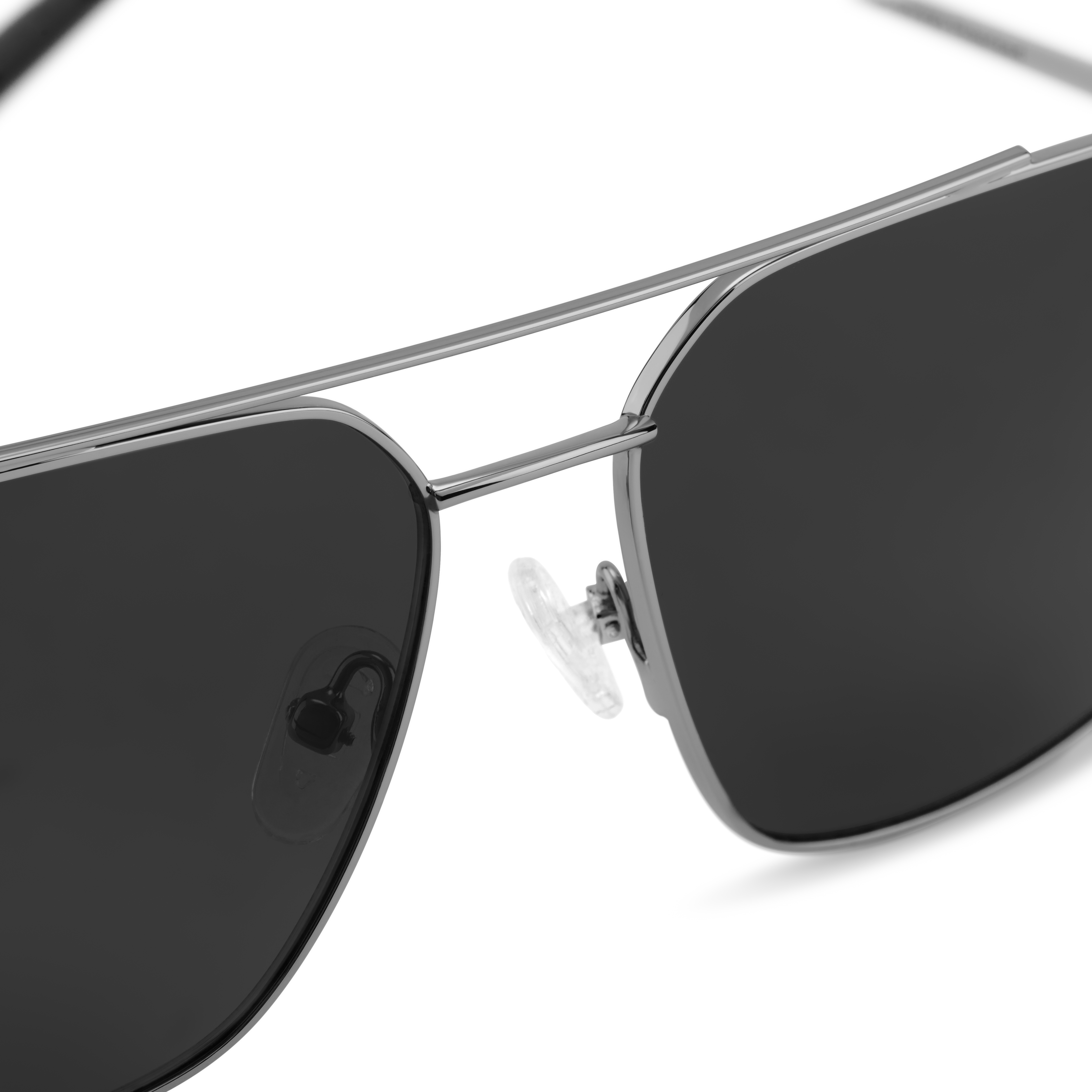 Occasus | Black Square Polarised Aviator Sunglasses - 7