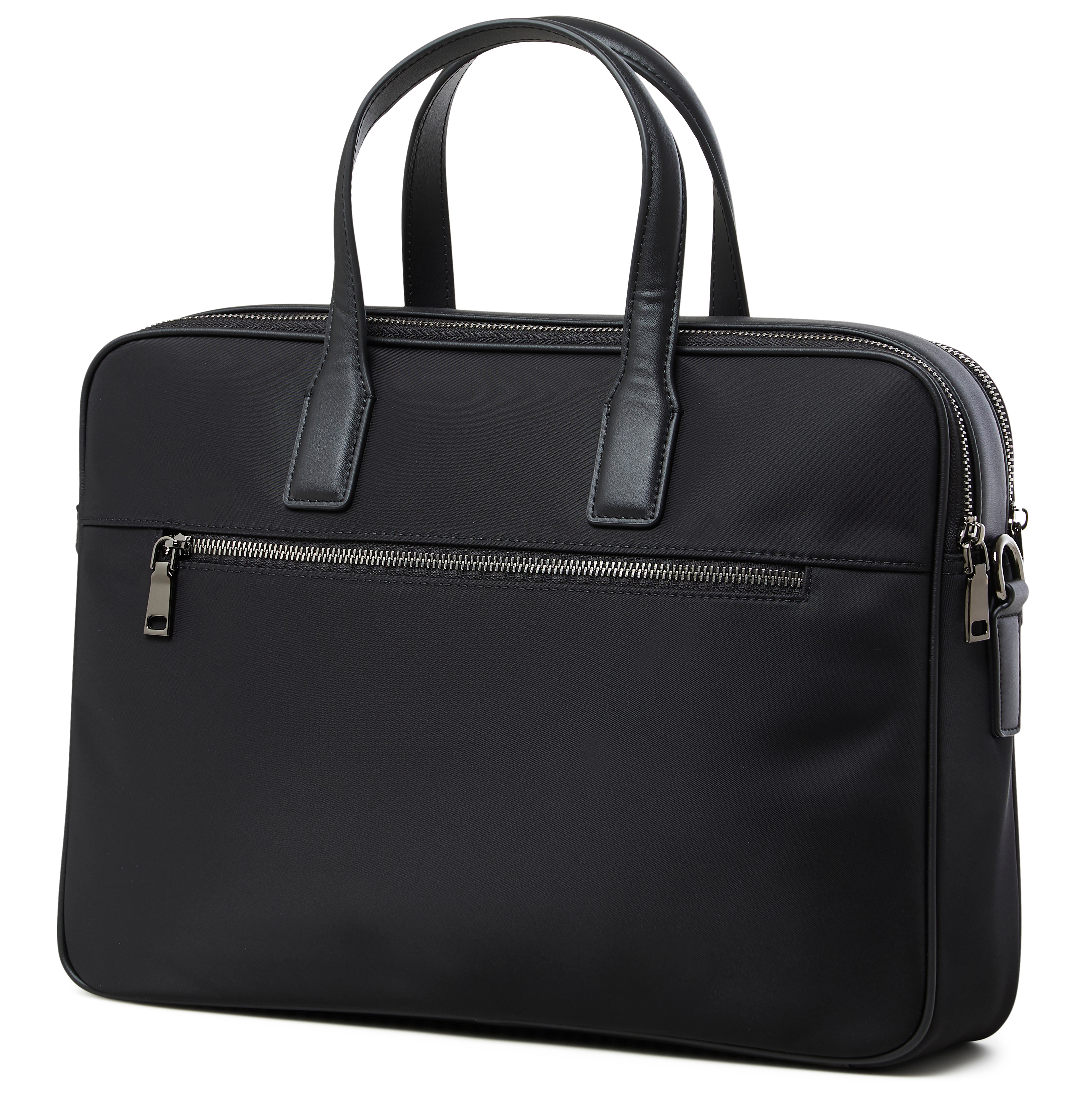 Fibron | Black Microfiber Laptop Bag - 2