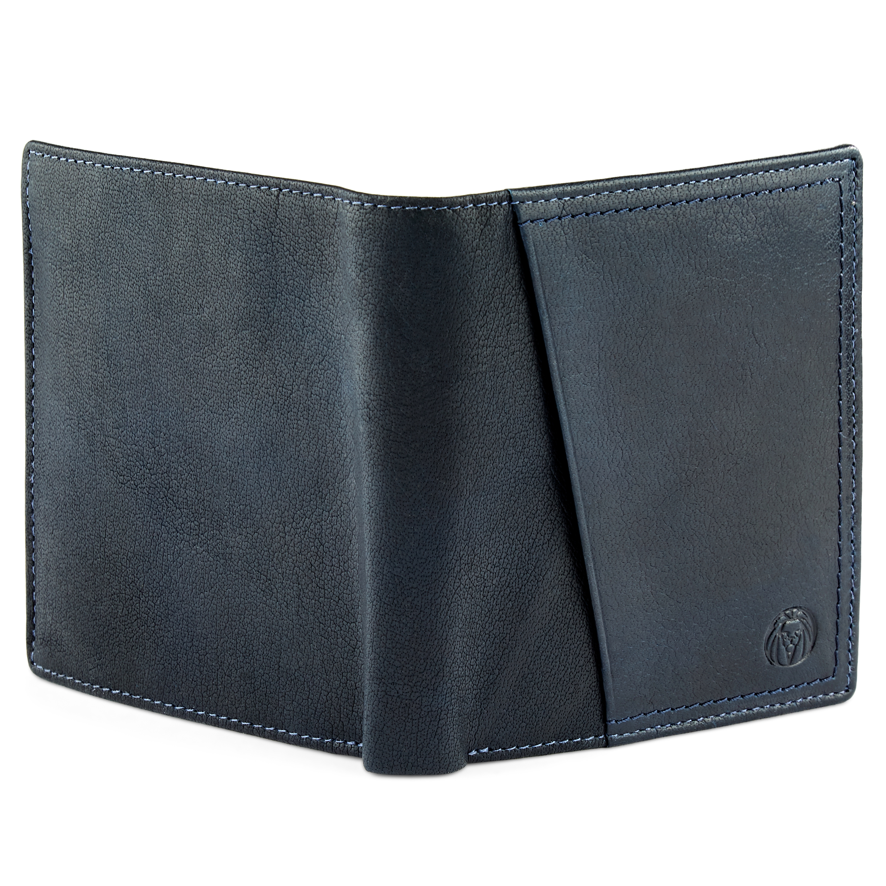 Montreal Rustic Navy Blue RFID Leather Wallet - 5