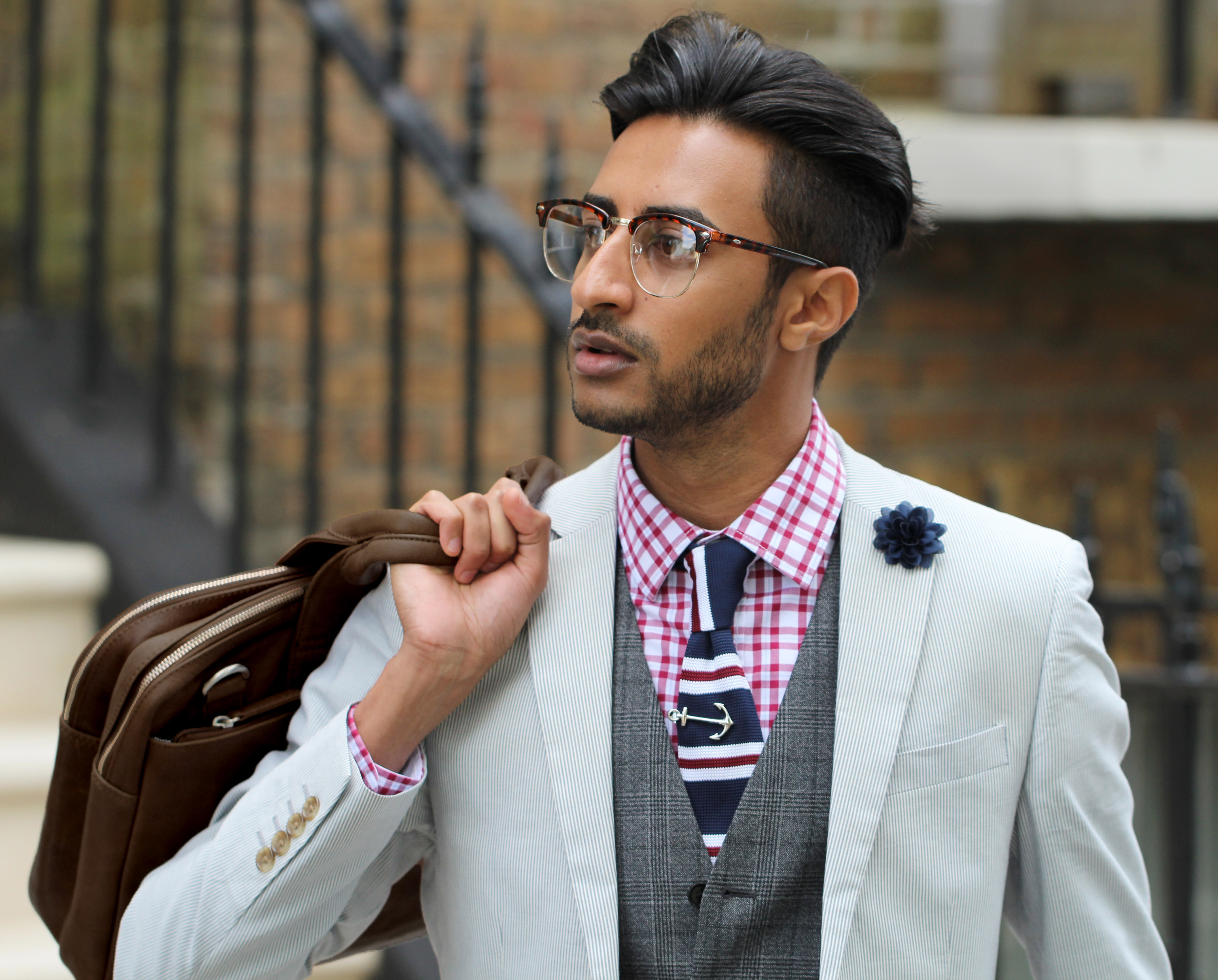 Sac brun pour ordinateur portable "California" - 6