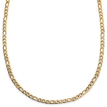 Essentials | 6 mm Goldfarbene Figaro-Halskette