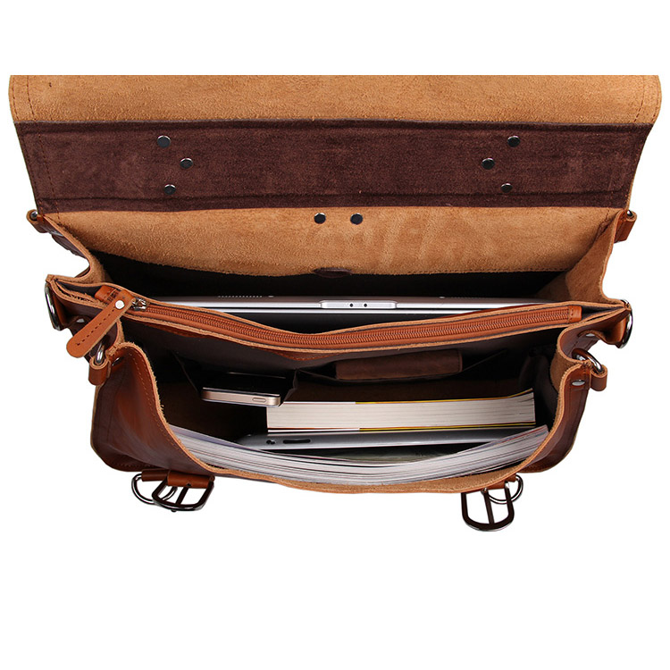 Borsa in pelle con scomparti - 14