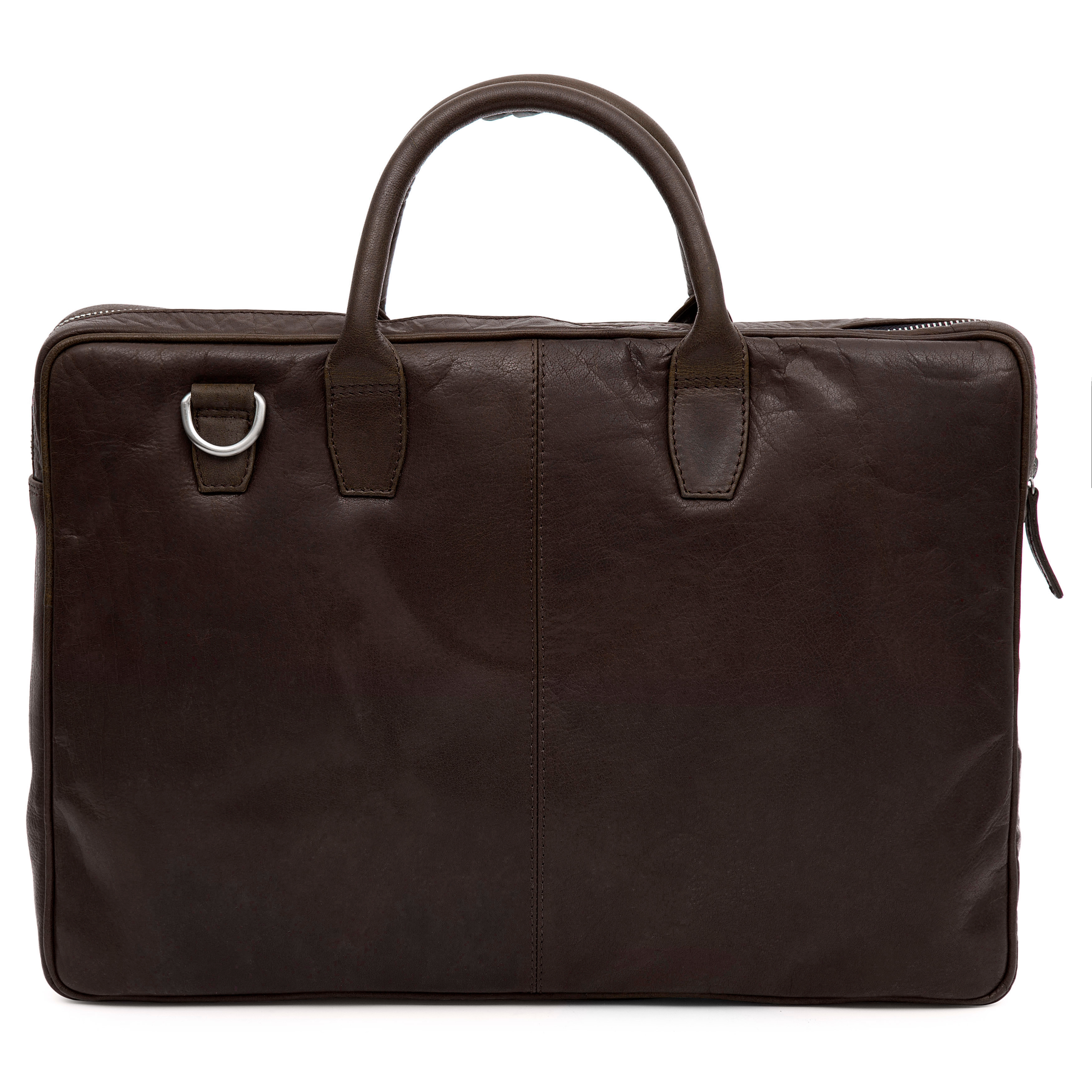 Καφέ Δερμάτινη Τσάντα Laptop Montreal Slim 15" Executive - 6