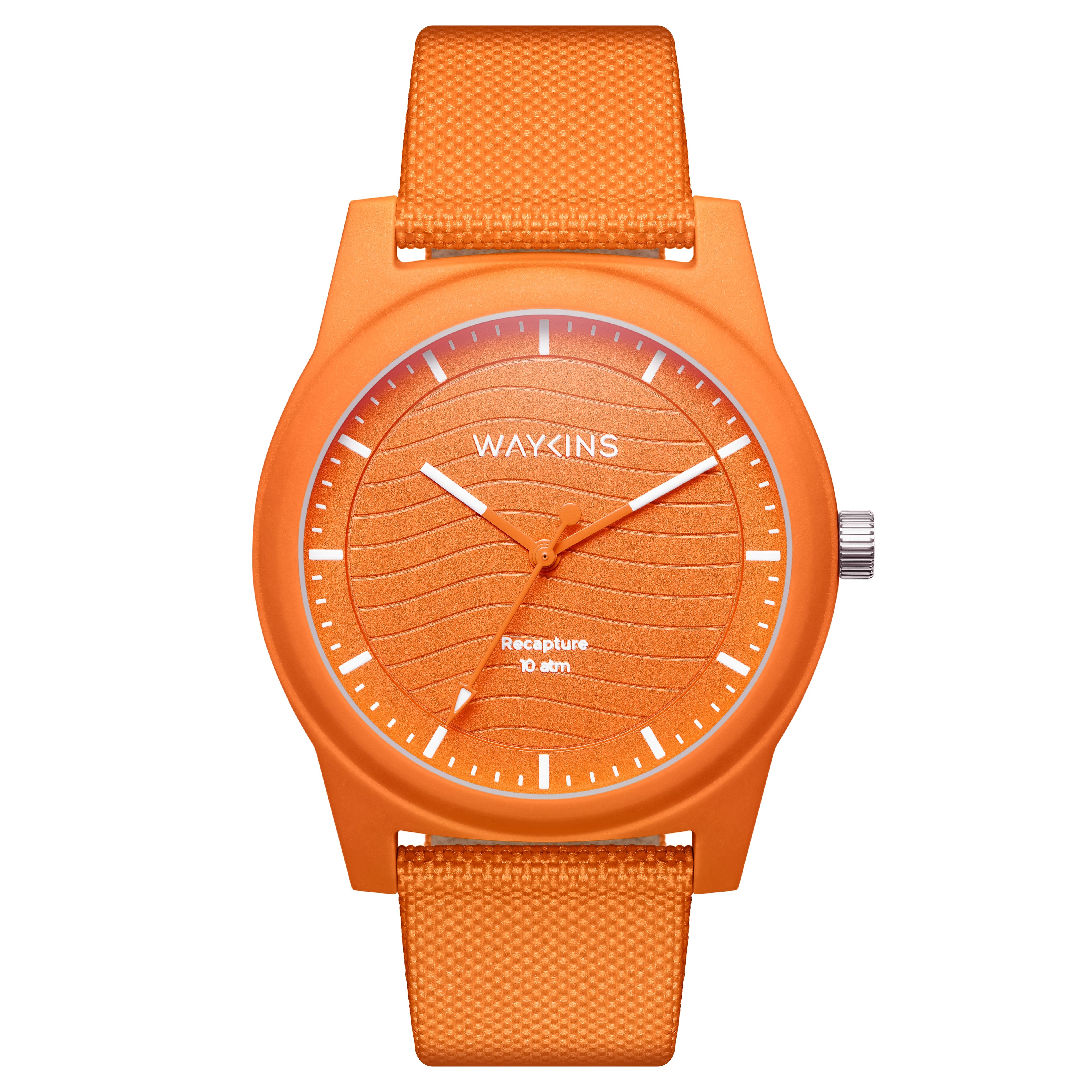 Recapture | Reloj con material reciclado naranja de edición limitada