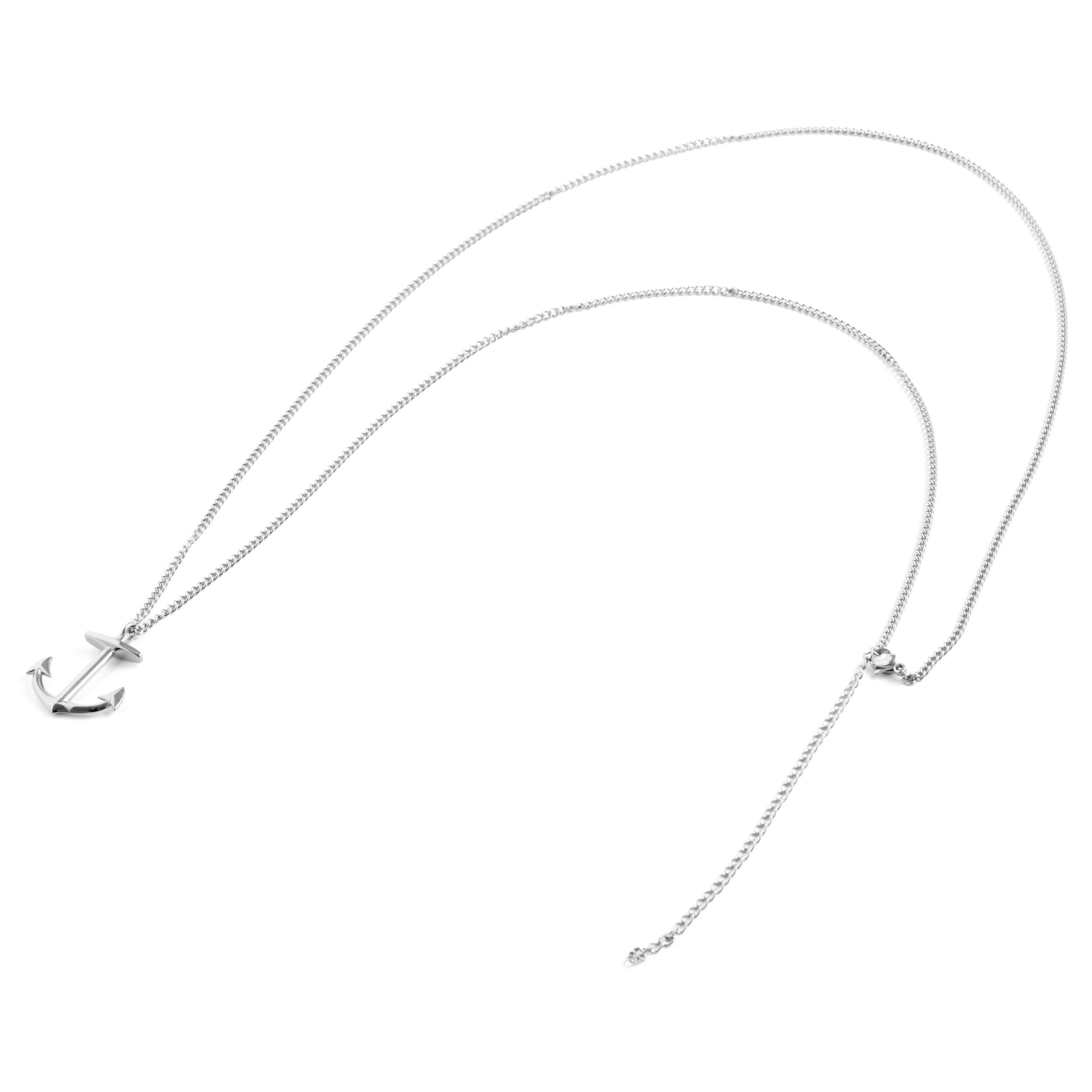 Stainless Steel Anchor Iconic Necklace - 4