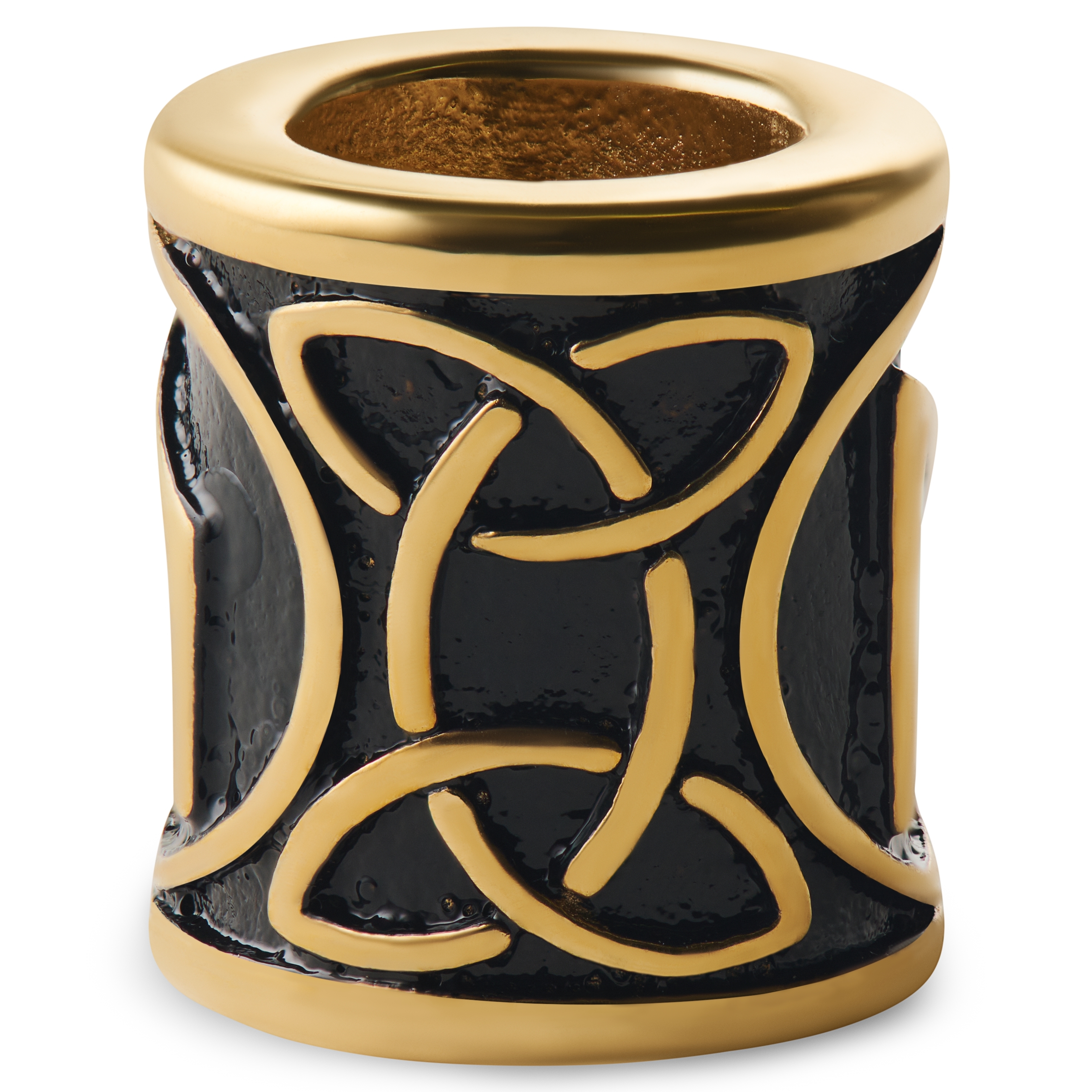 Arany tónusú szakállgyűrű, uruz rúna betűvel - 3